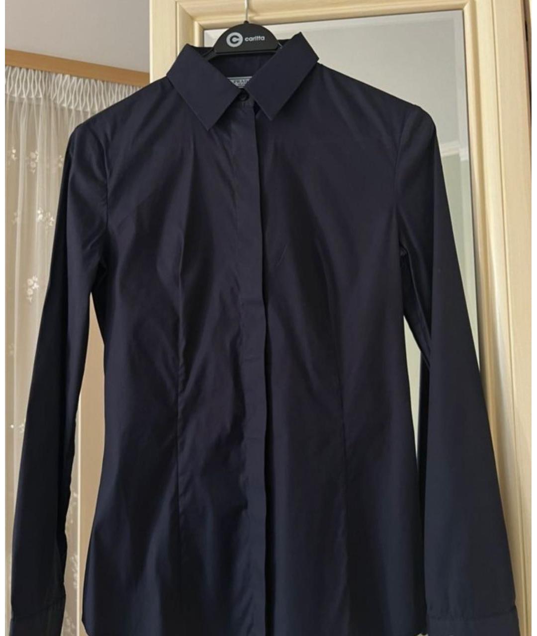 PRADA Темно-синяя хлопковая рубашка, фото 3