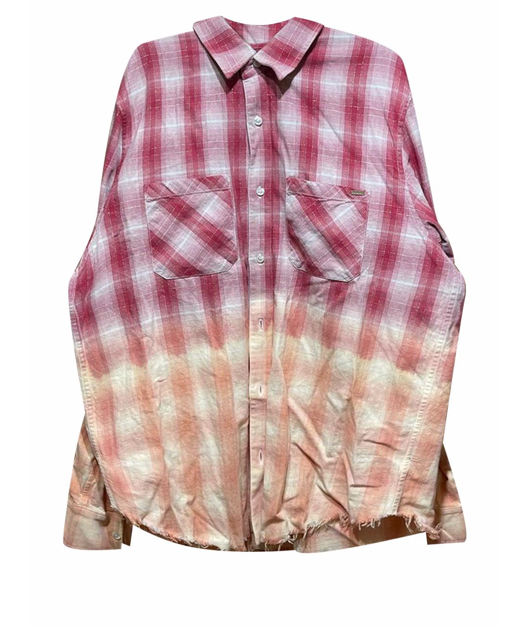AMIRI Розовая хлопковая кэжуал рубашка, фото 1