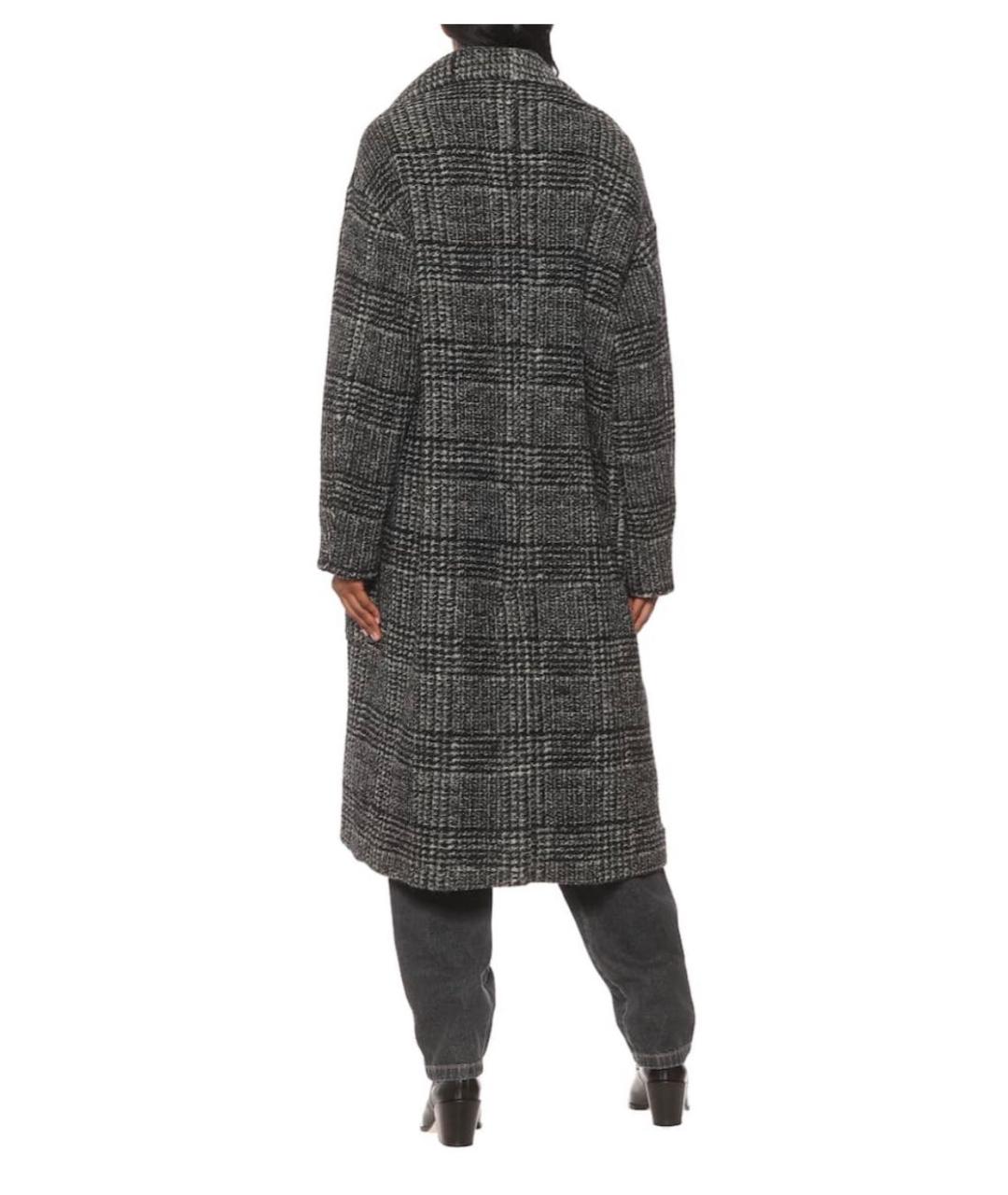 ISABEL MARANT ETOILE Антрацитовое шерстяное пальто, фото 3