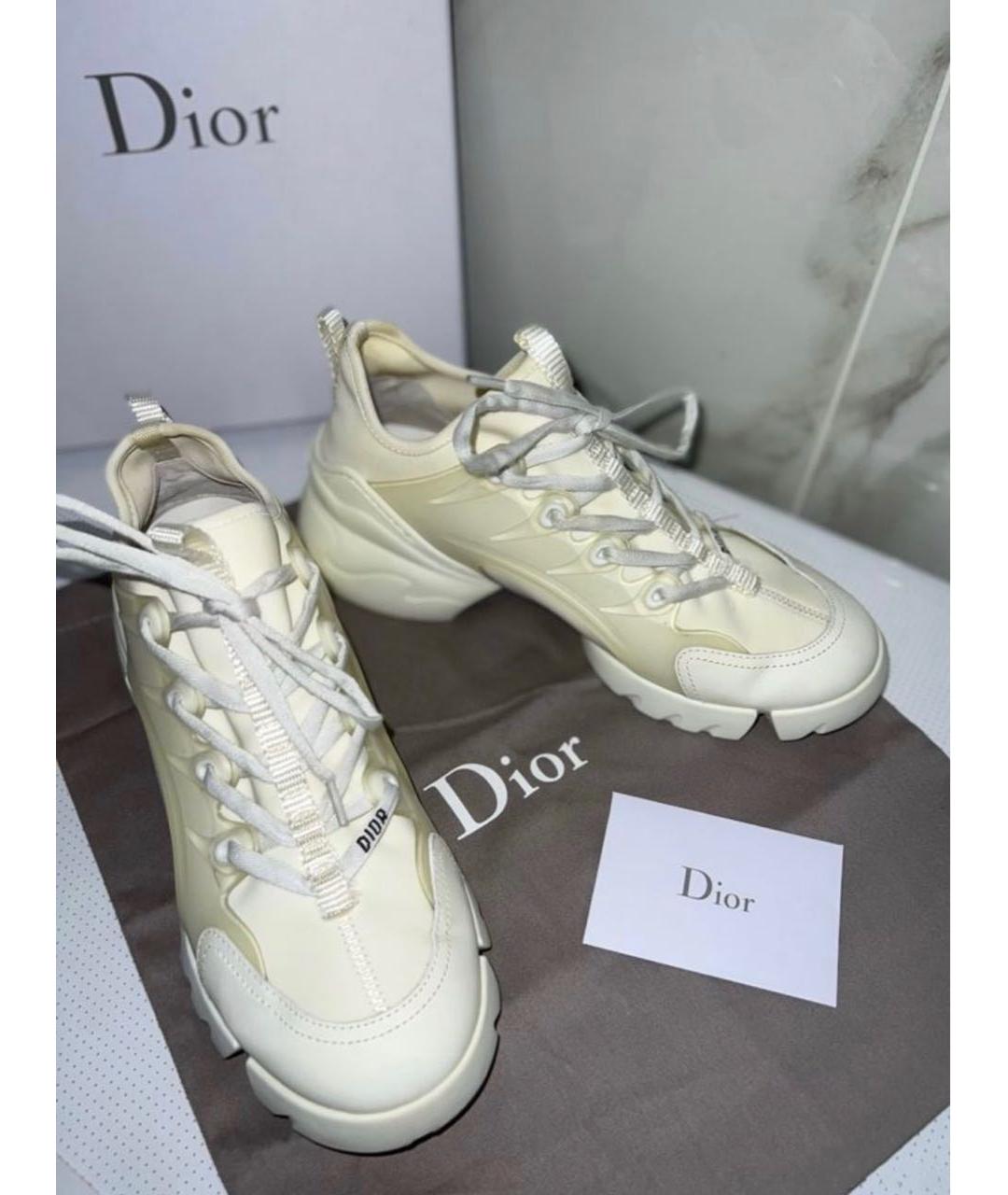 CHRISTIAN DIOR Белые текстильные кроссовки, фото 9