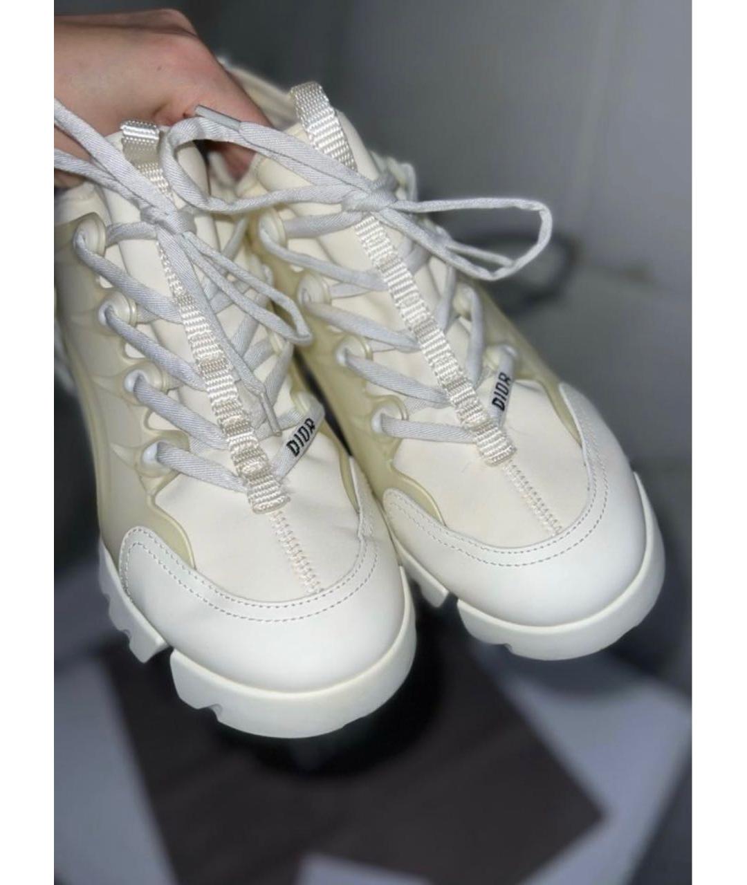 CHRISTIAN DIOR Белые текстильные кроссовки, фото 2
