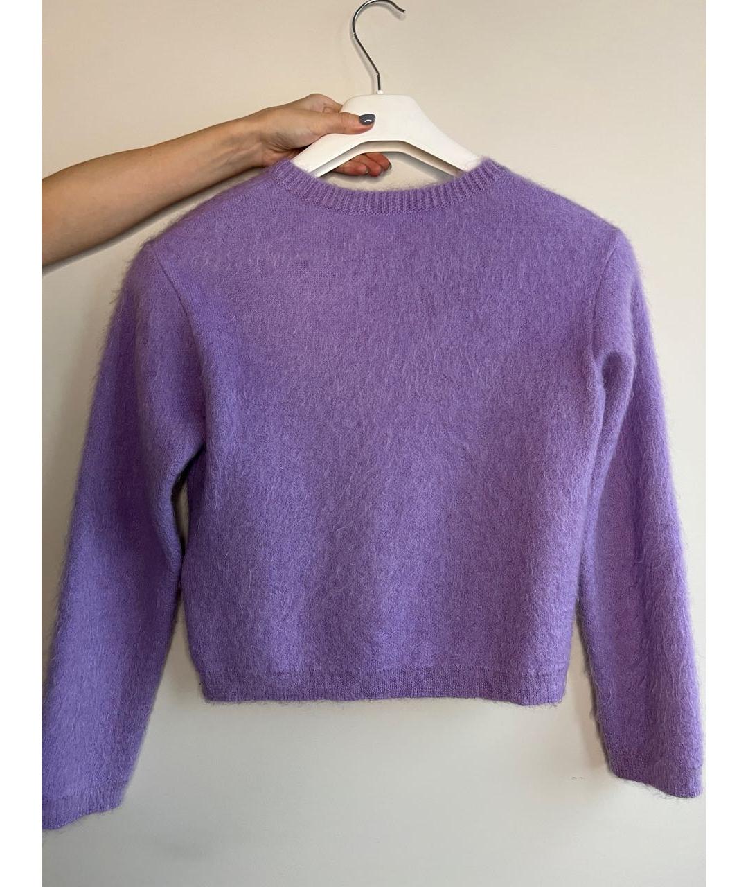 VALENTINO Фиолетовый шерстяной джемпер / свитер, фото 2