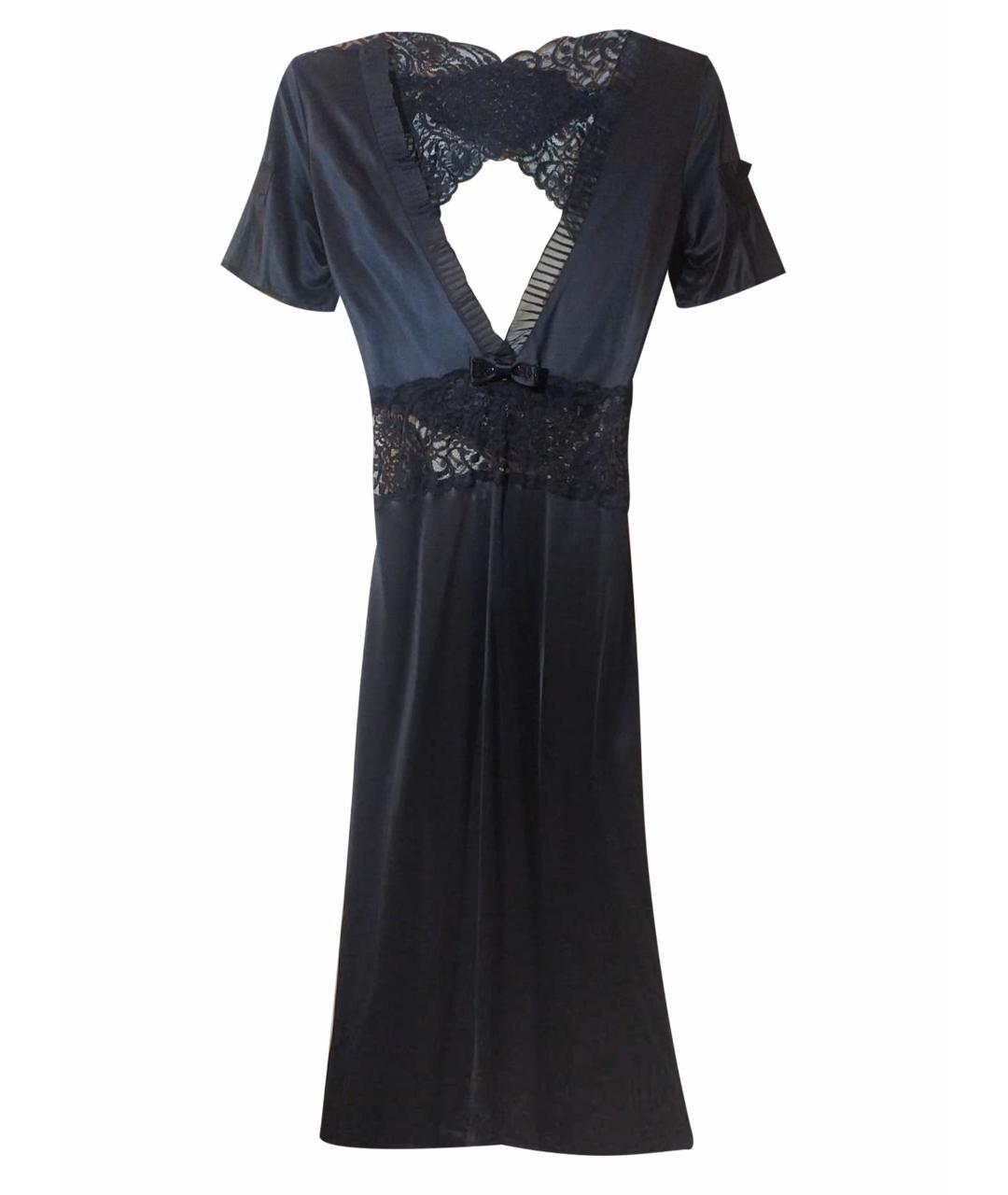 JOHN RICHMOND Черное вискозное вечернее платье, фото 1