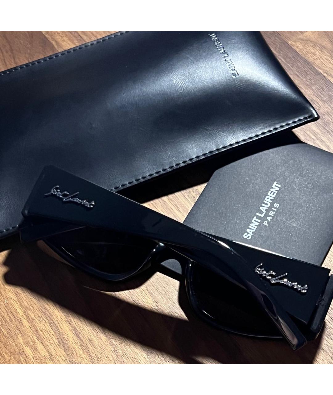 SAINT LAURENT Черные солнцезащитные очки, фото 5