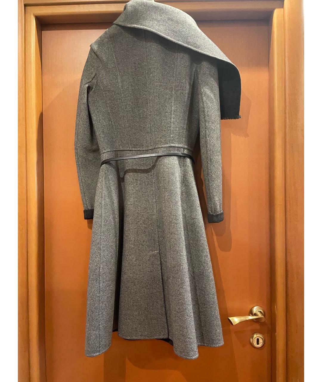 CHRISTIAN DIOR PRE-OWNED Антрацитовое шерстяное пальто, фото 2