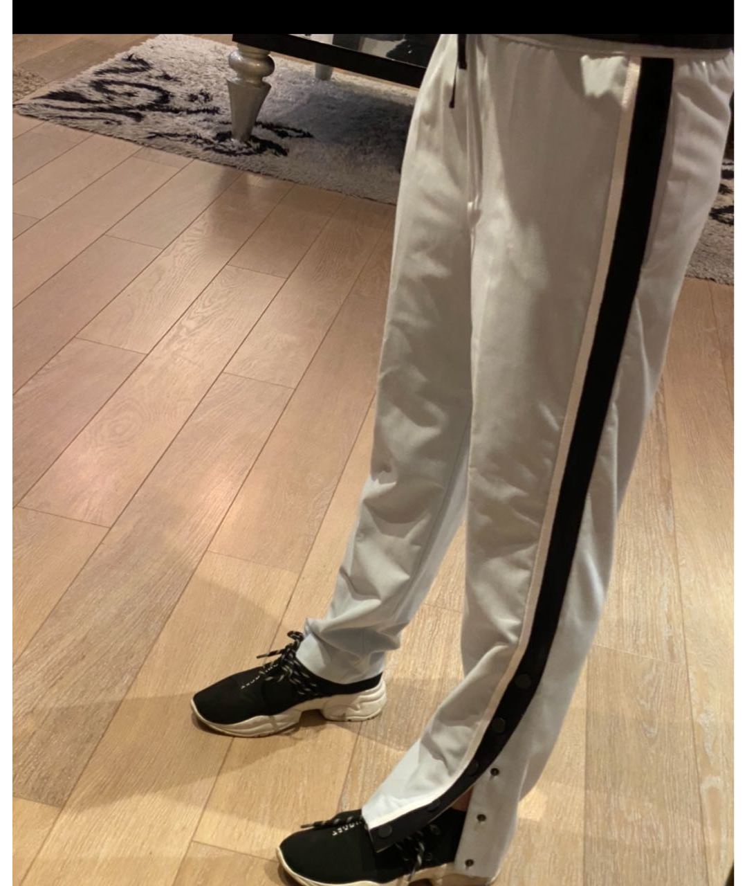MAJE Белые шерстяные брюки широкие, фото 8