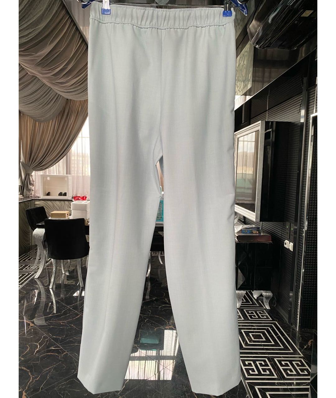 MAJE Белые шерстяные брюки широкие, фото 2