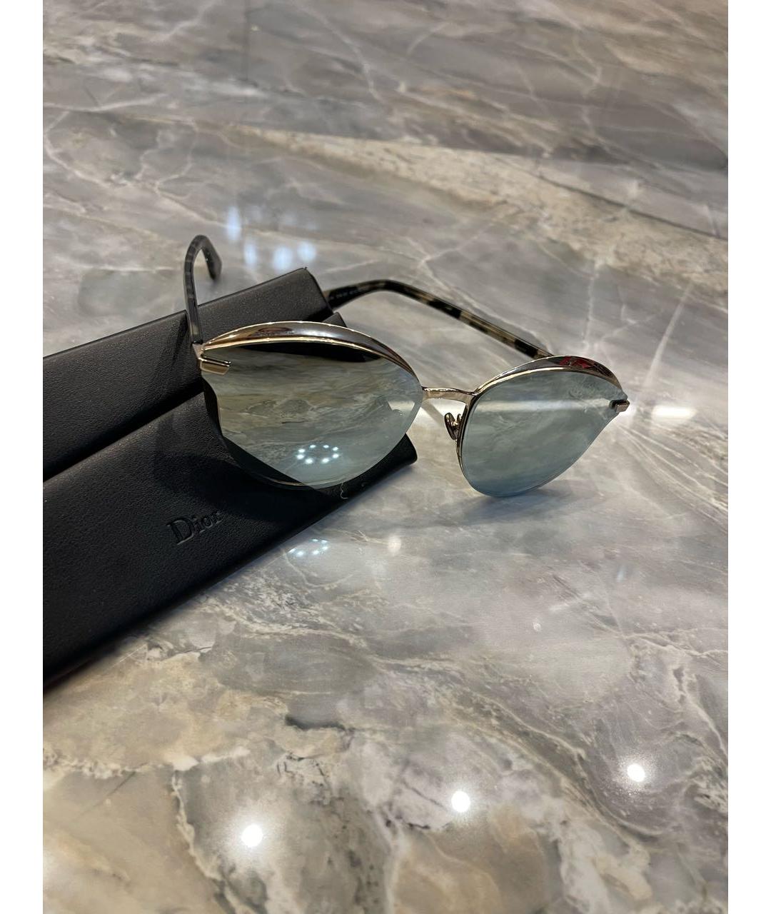 CHRISTIAN DIOR PRE-OWNED Серебряные солнцезащитные очки, фото 2