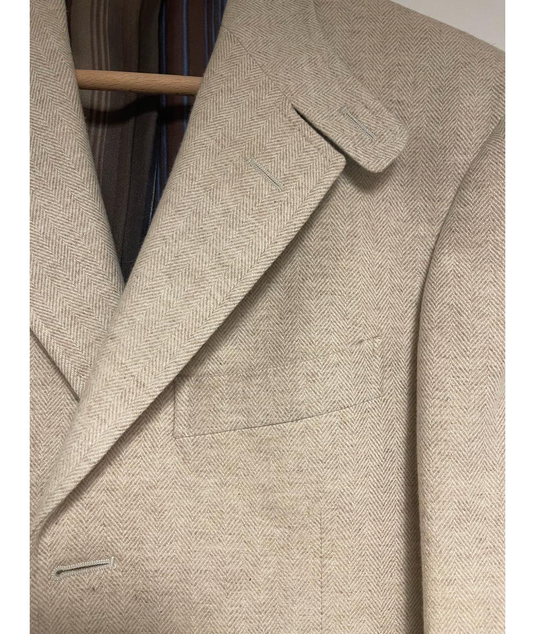 ETRO Бежевый кашемировый пиджак, фото 4