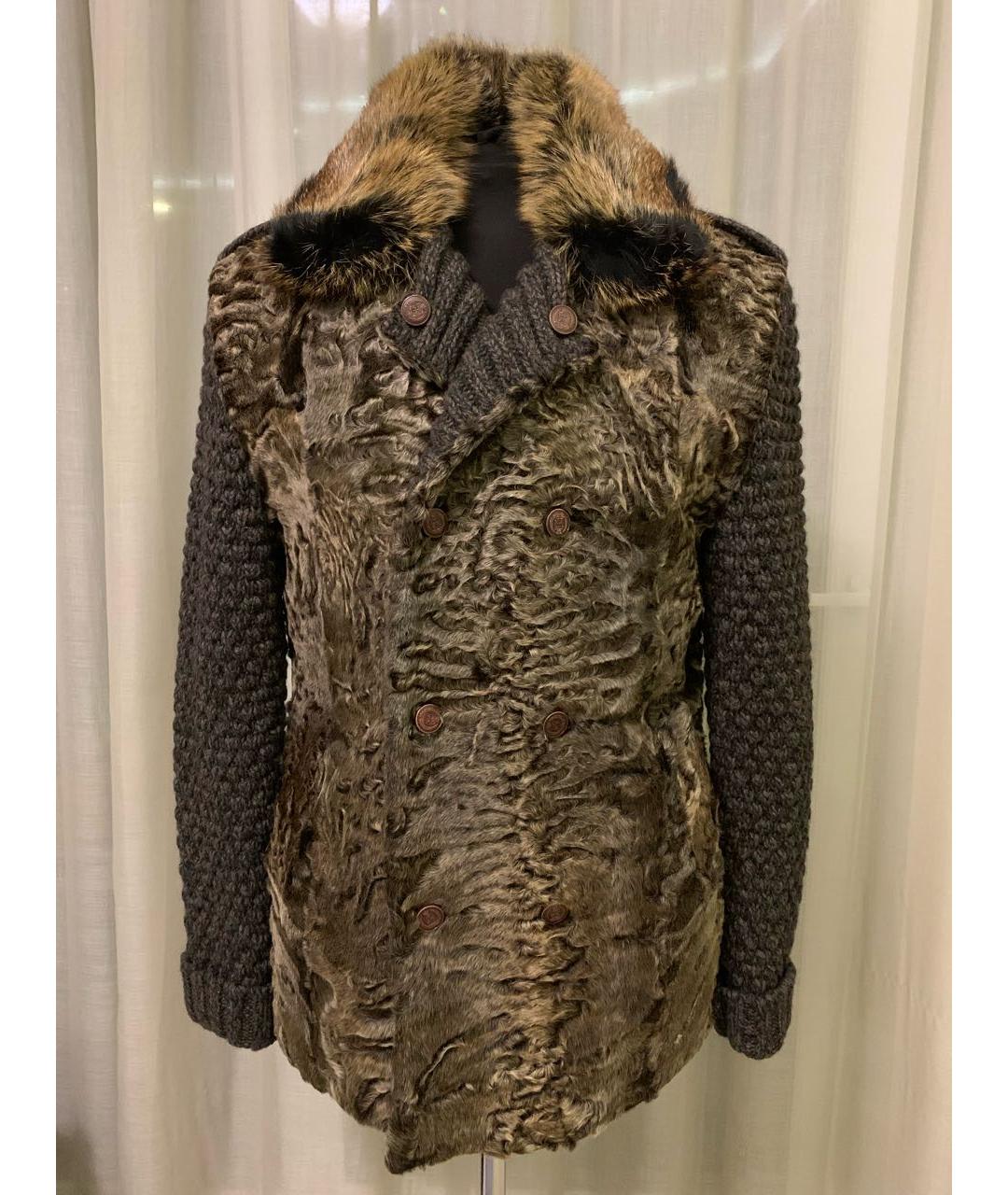 CORNELIANI Коричневая меховая куртка, фото 5