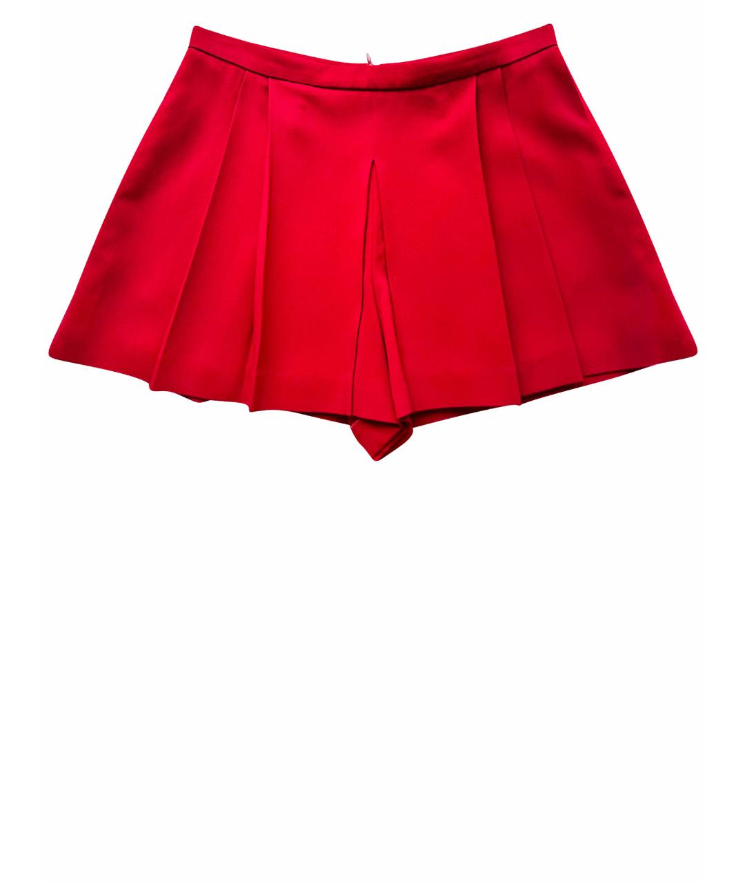RED VALENTINO Красные вискозные шорты, фото 1