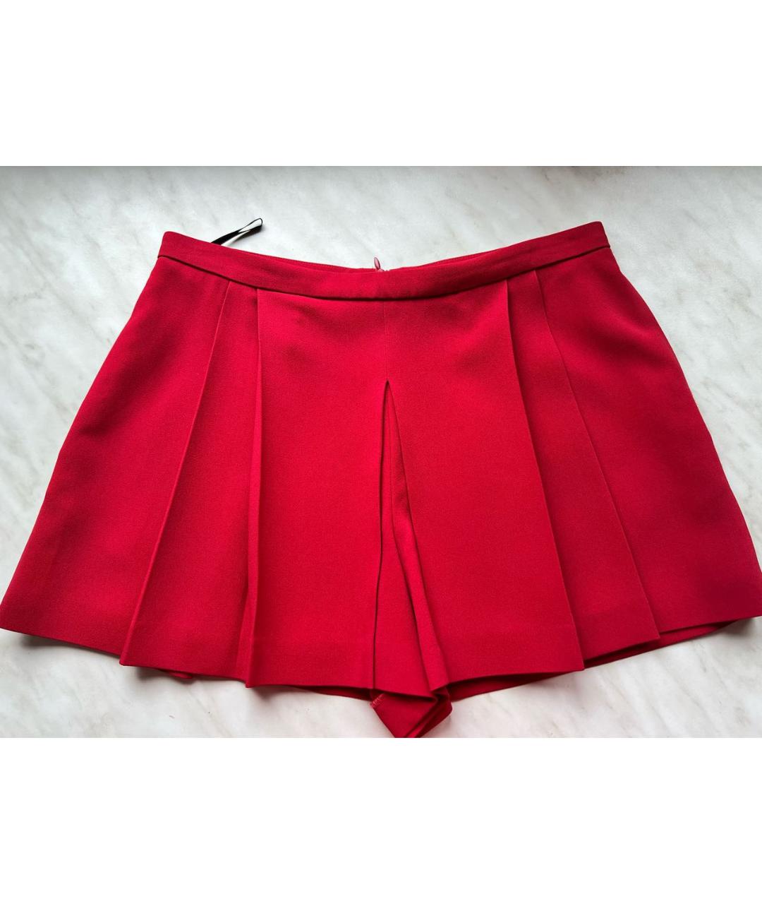 RED VALENTINO Красные вискозные шорты, фото 9