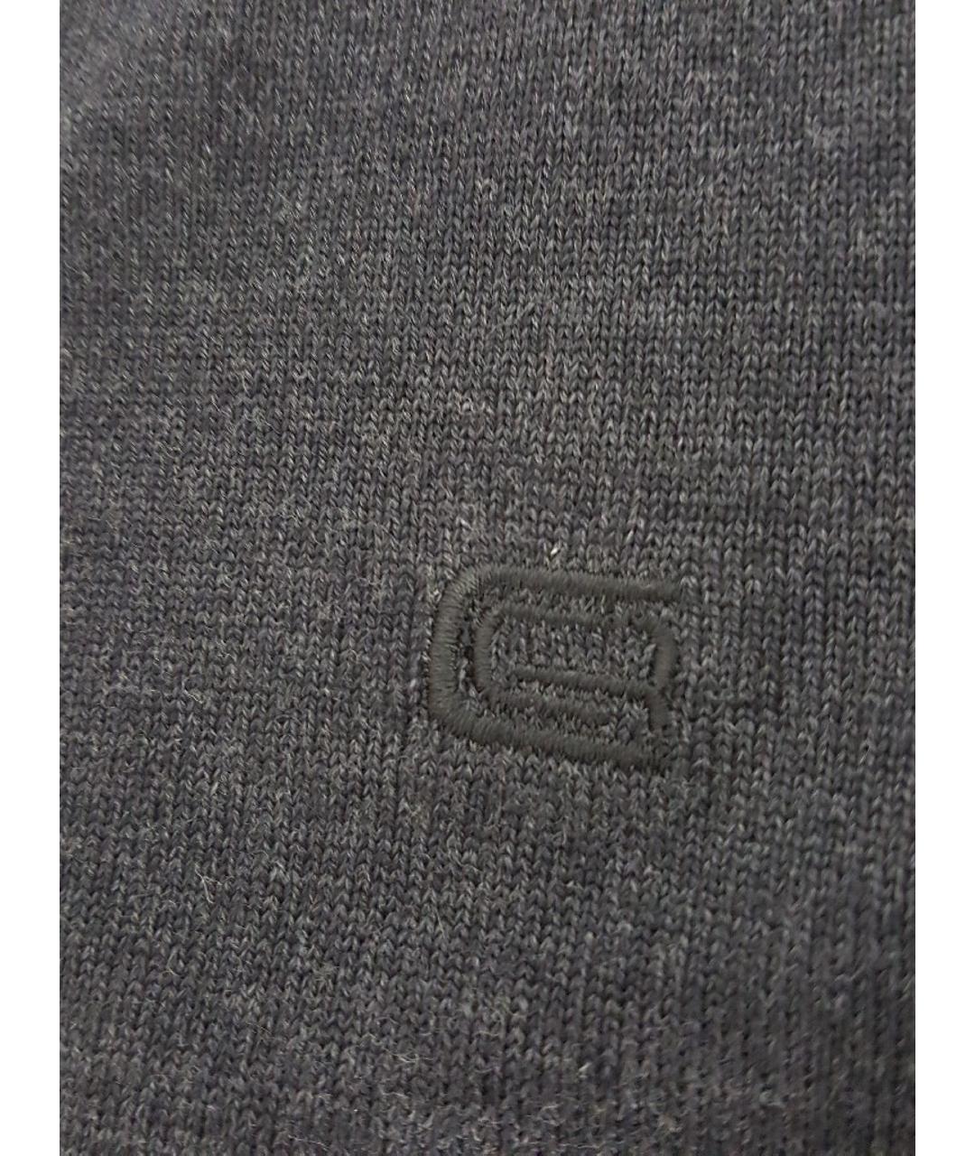CAVALLI CLASS Антрацитовый шерстяной джемпер / свитер, фото 9