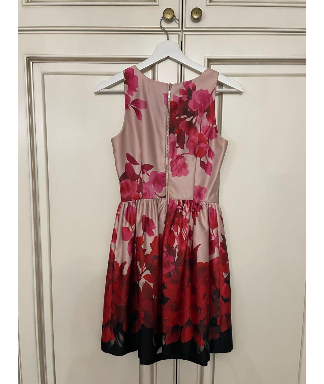 LIU JO Розовое полиэстеровое коктейльное платье, фото 2