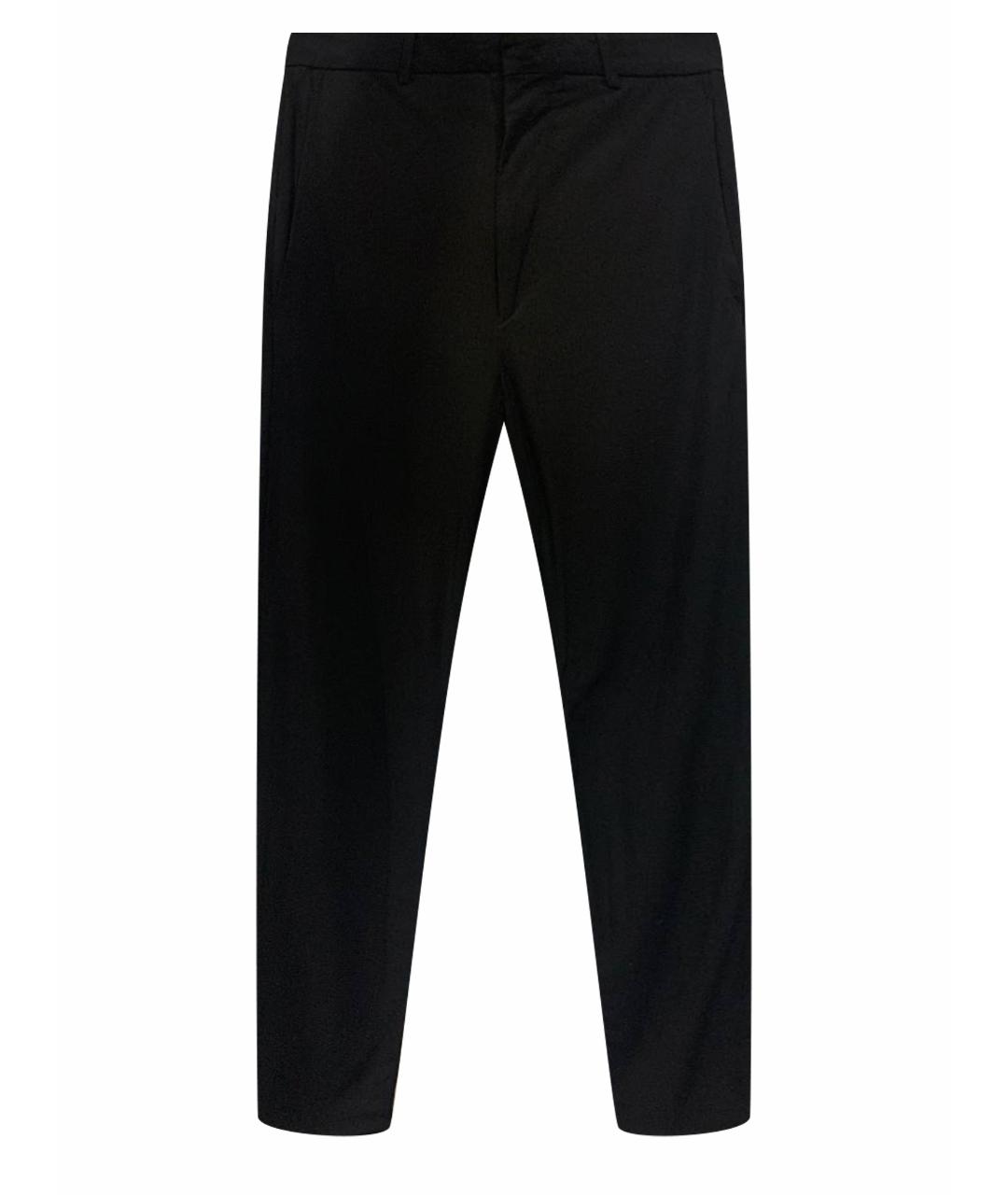 ISABEL MARANT ETOILE Черные шерстяные прямые брюки, фото 1