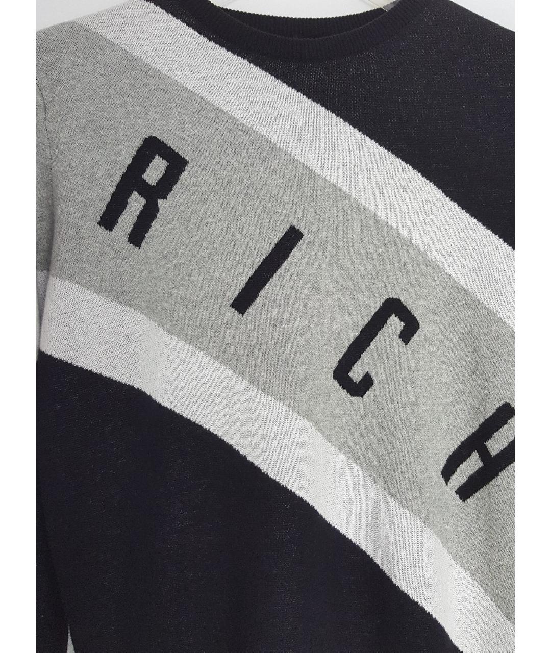 JOHN RICHMOND Серый хлопковый джемпер / свитер, фото 6