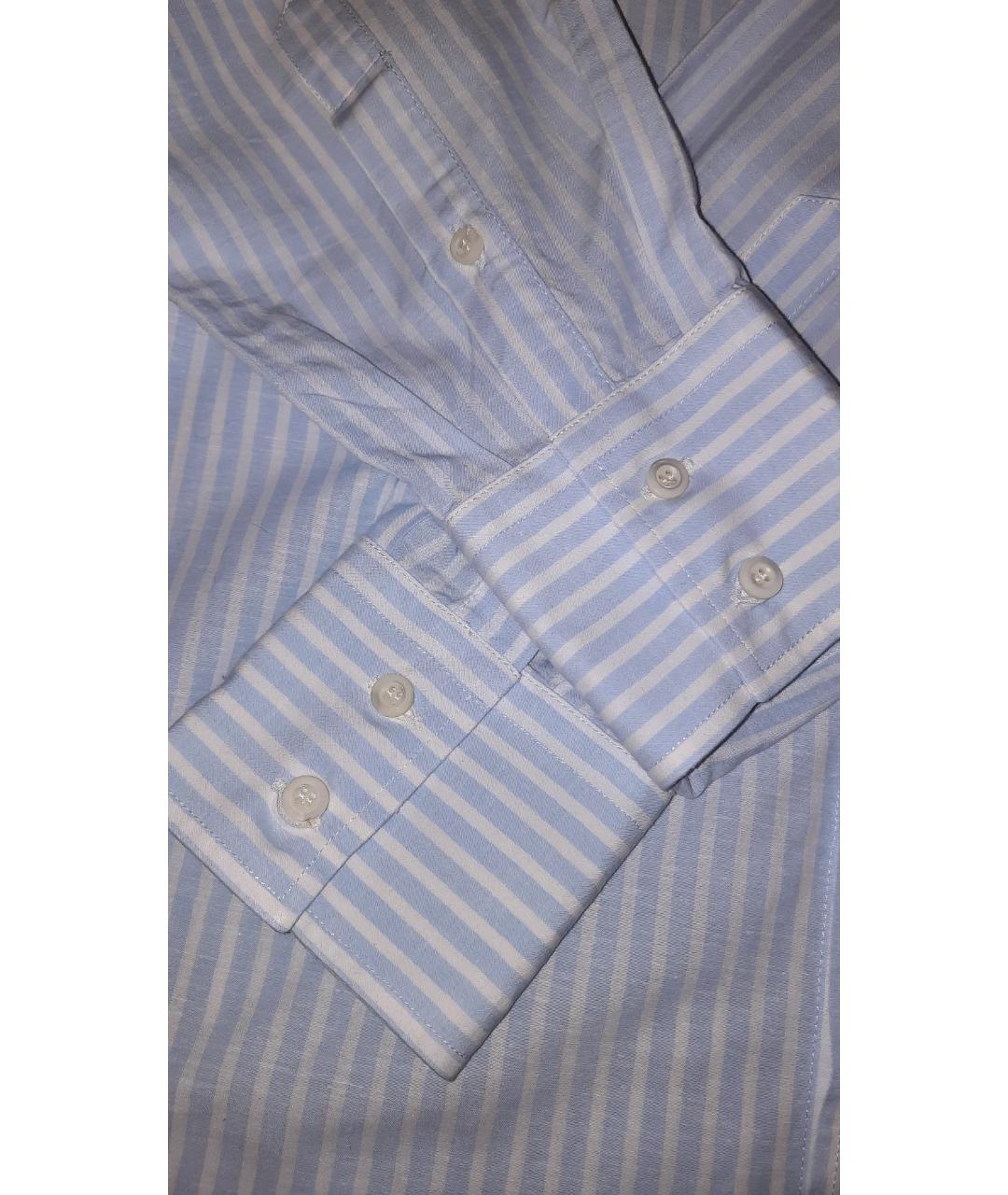 BRUNELLO CUCINELLI Голубая классическая рубашка, фото 4
