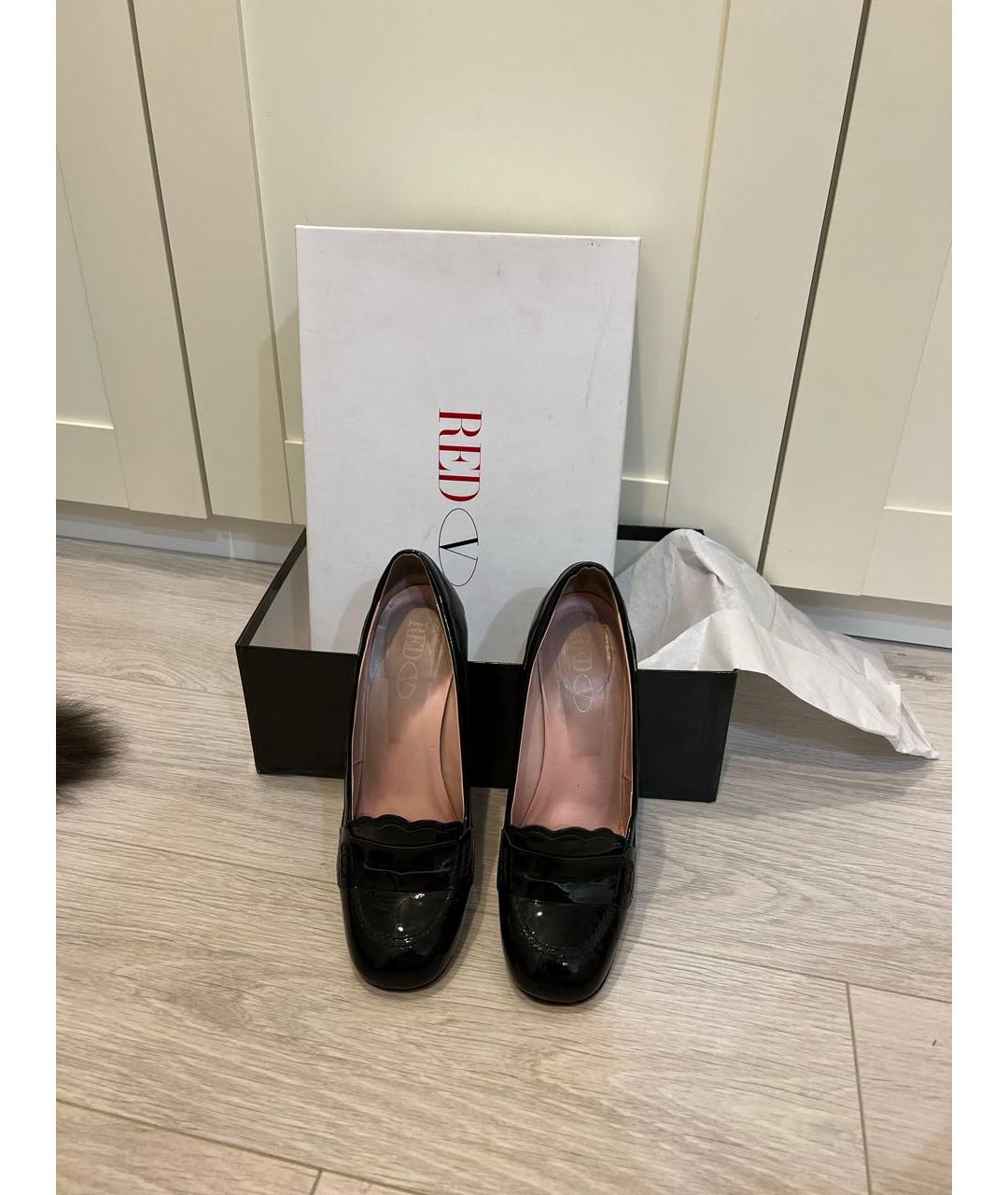 RED VALENTINO Черные туфли из лакированной кожи, фото 7