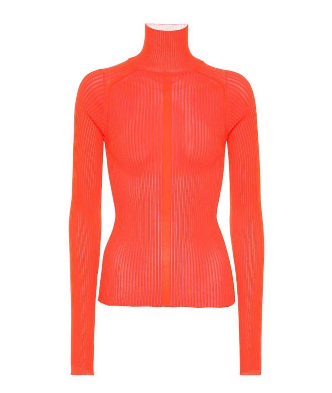 ACNE STUDIOS Оранжевая полиэстеровая водолазка, фото 1