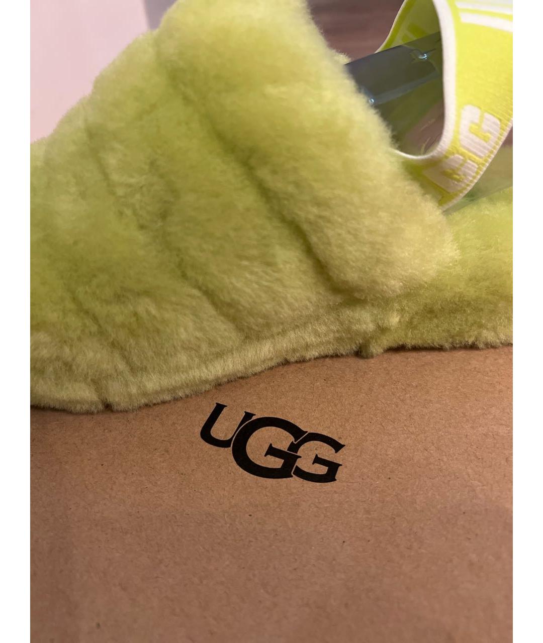 UGG AUSTRALIA Салатовые сандалии, фото 4