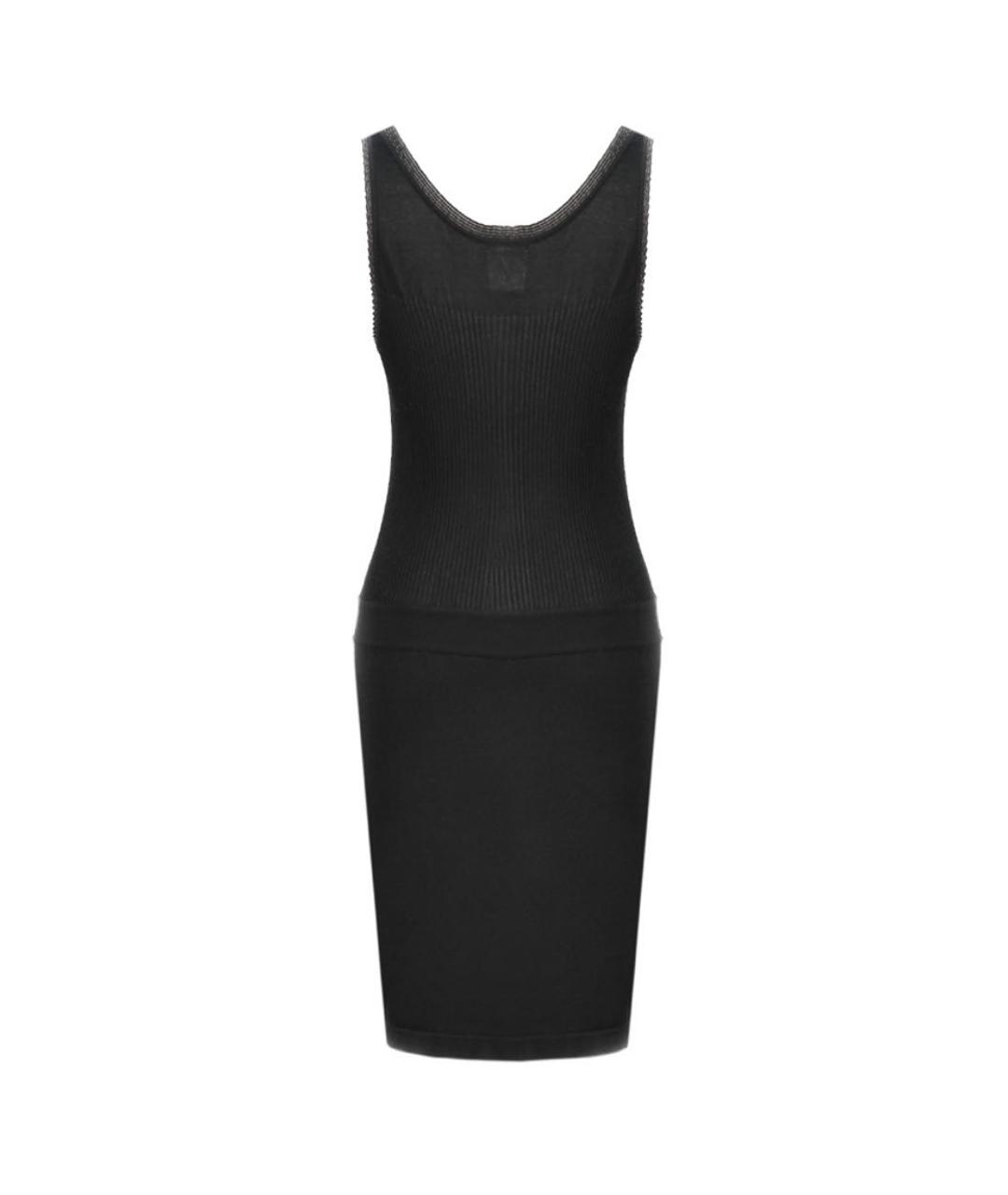 CHANEL PRE-OWNED Черное хлопковое платье, фото 2