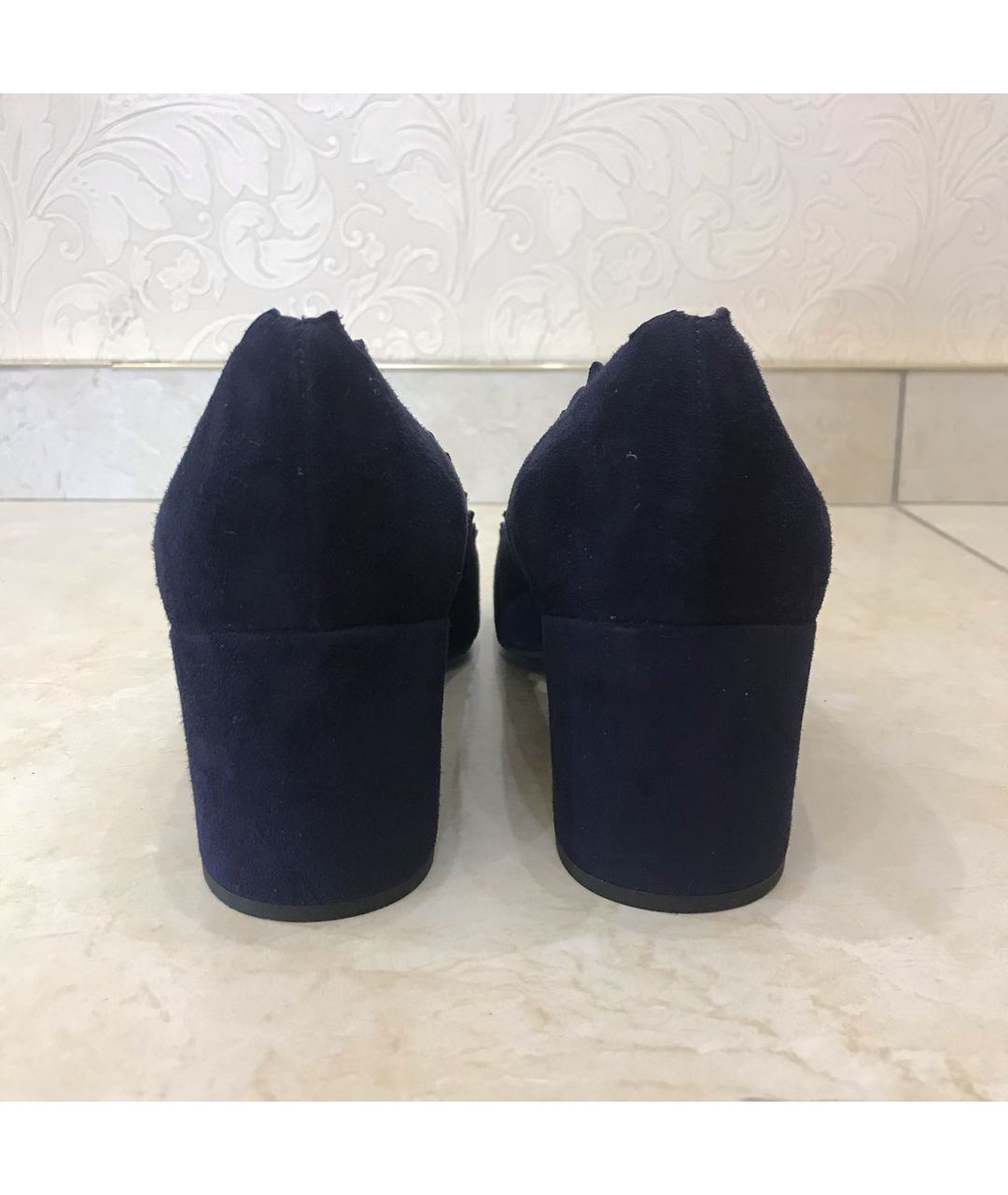 CHLOE Синие замшевые туфли, фото 4