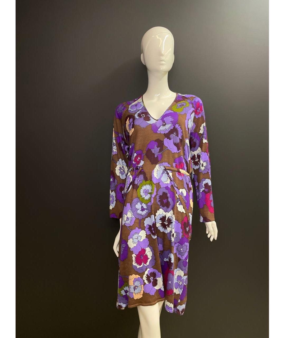 MISSONI Мульти кашемировое повседневное платье, фото 4