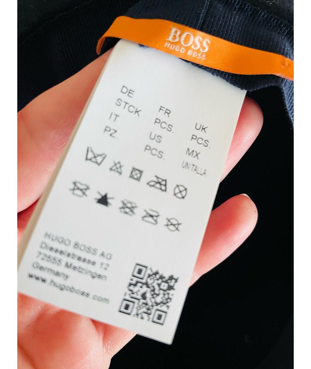 HUGO BOSS Темно-синяя шерстяная шляпа, фото 3