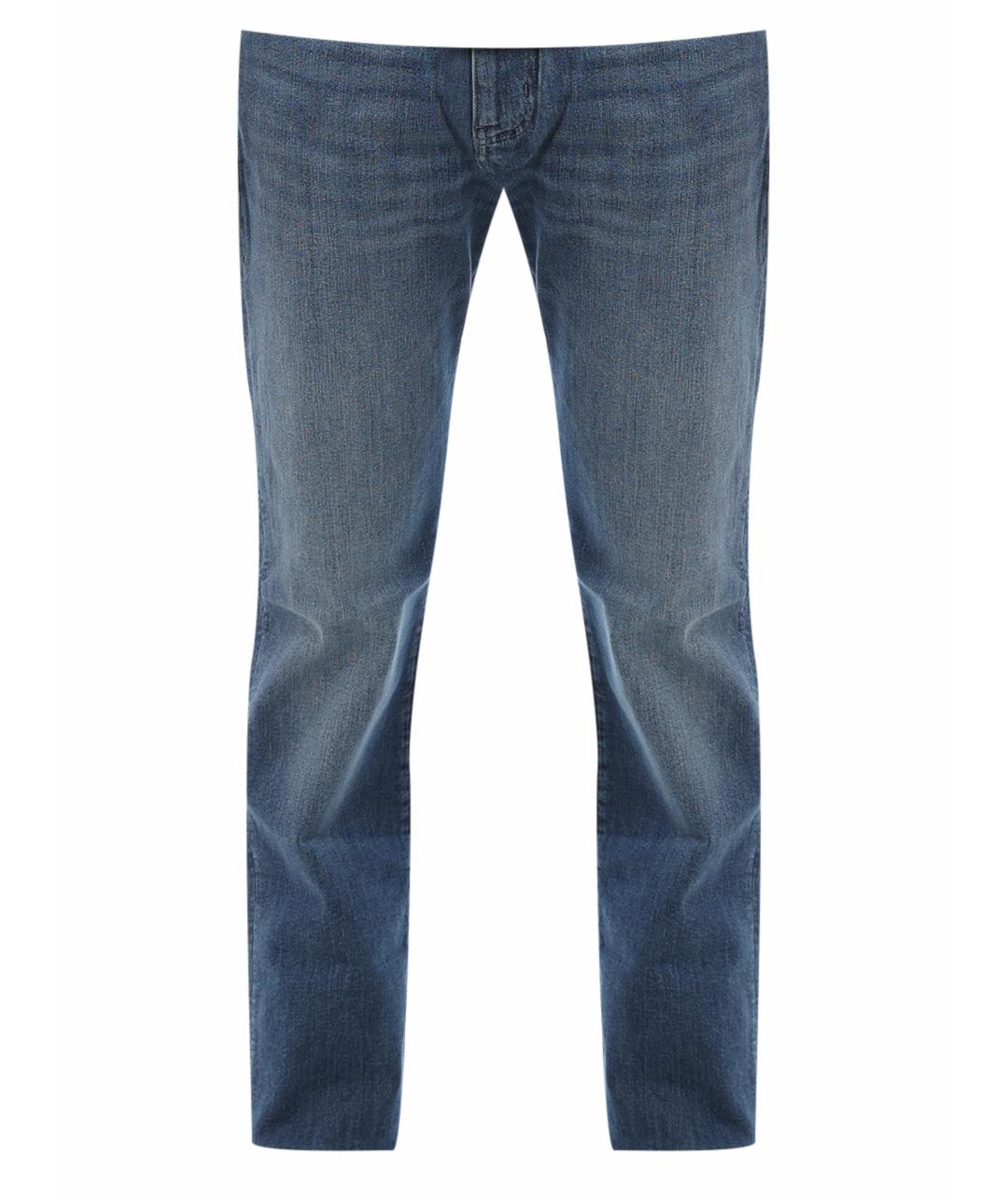 EMPORIO ARMANI Синие прямые джинсы, фото 1