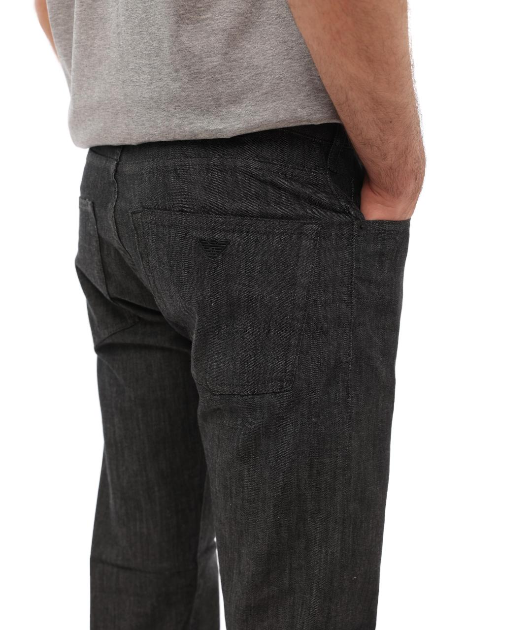 EMPORIO ARMANI Серые прямые джинсы, фото 2