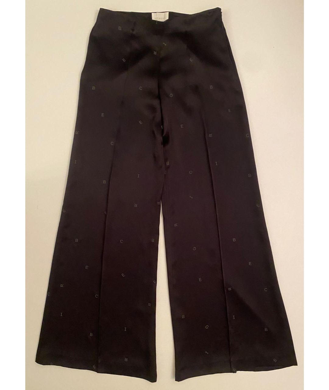 ICEBERG Черные шелковые брюки широкие, фото 9