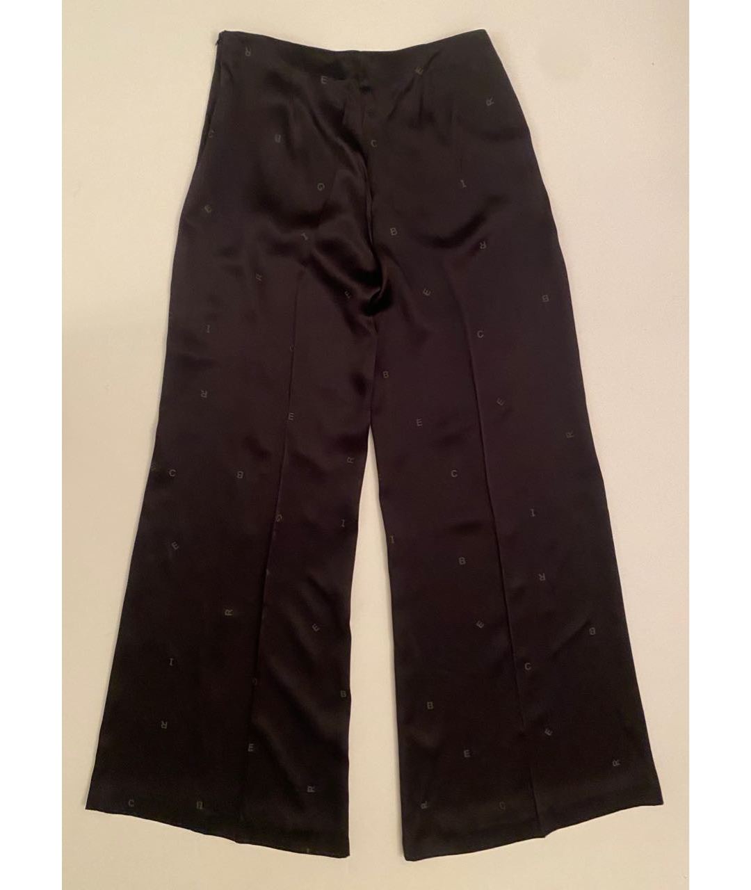 ICEBERG Черные шелковые брюки широкие, фото 5