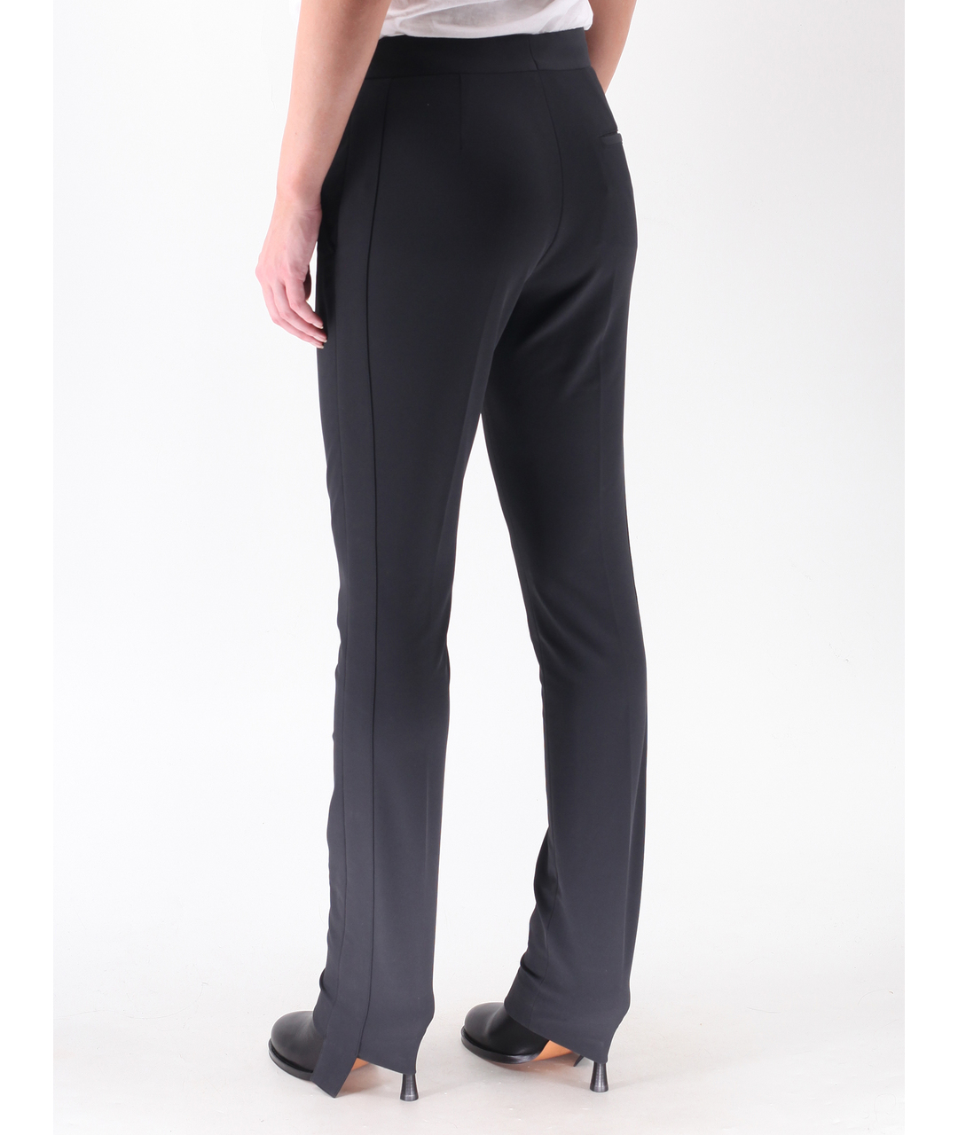 CELINE PRE-OWNED Черные полиэстеровые брюки узкие, фото 3