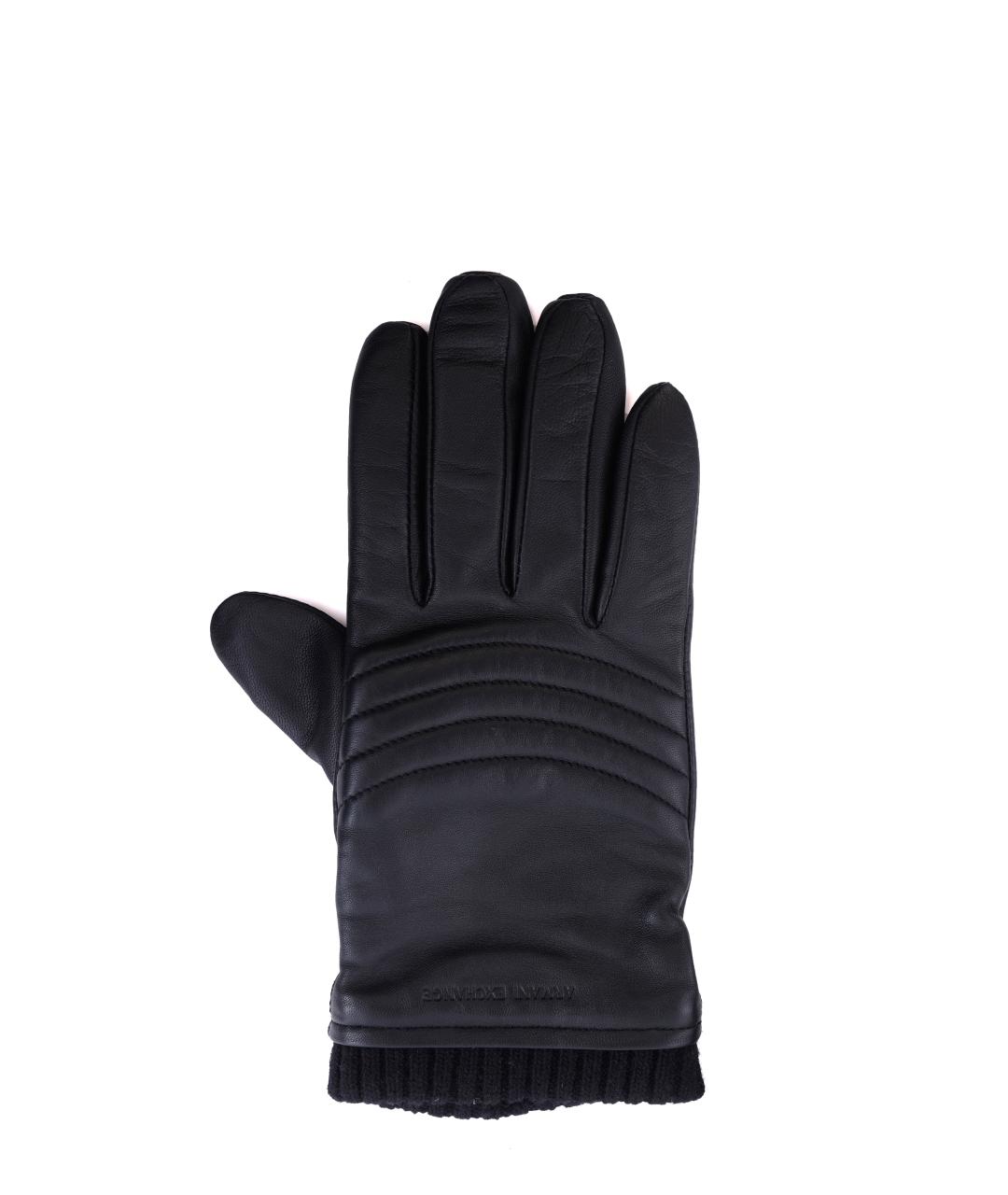 ARMANI EXCHANGE Черные перчатки, фото 1