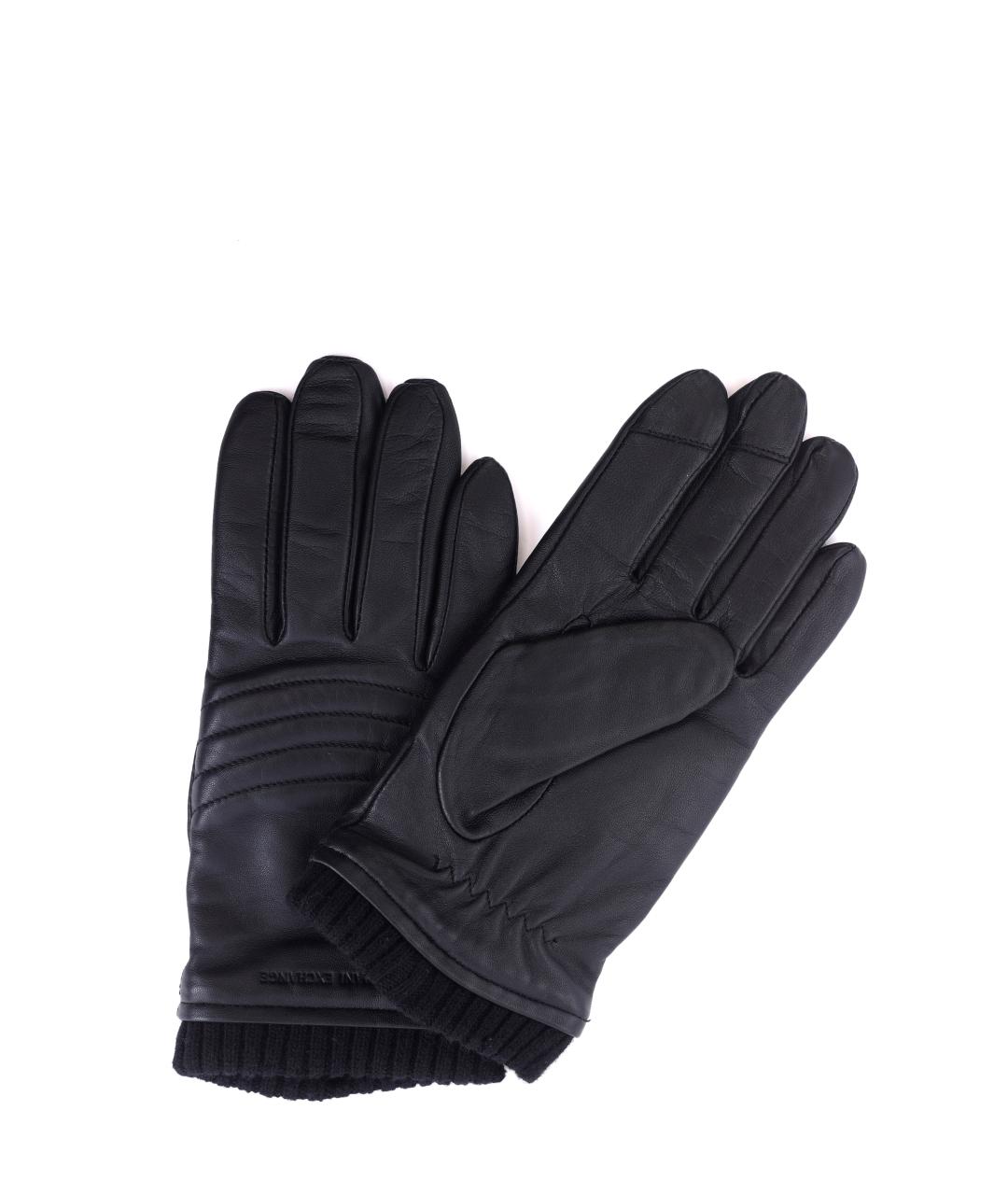 ARMANI EXCHANGE Черные перчатки, фото 2