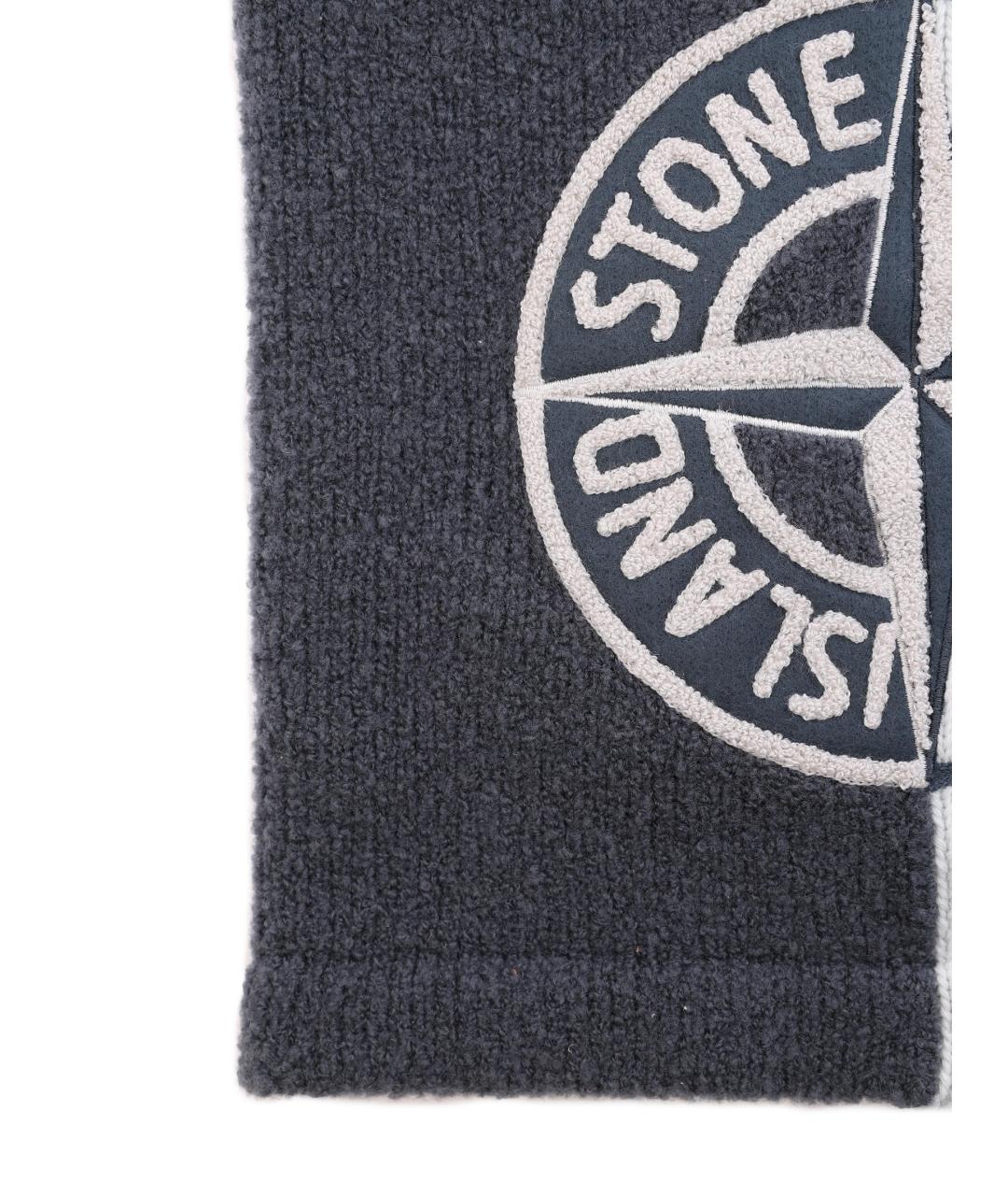 STONE ISLAND Серый шарф, фото 3