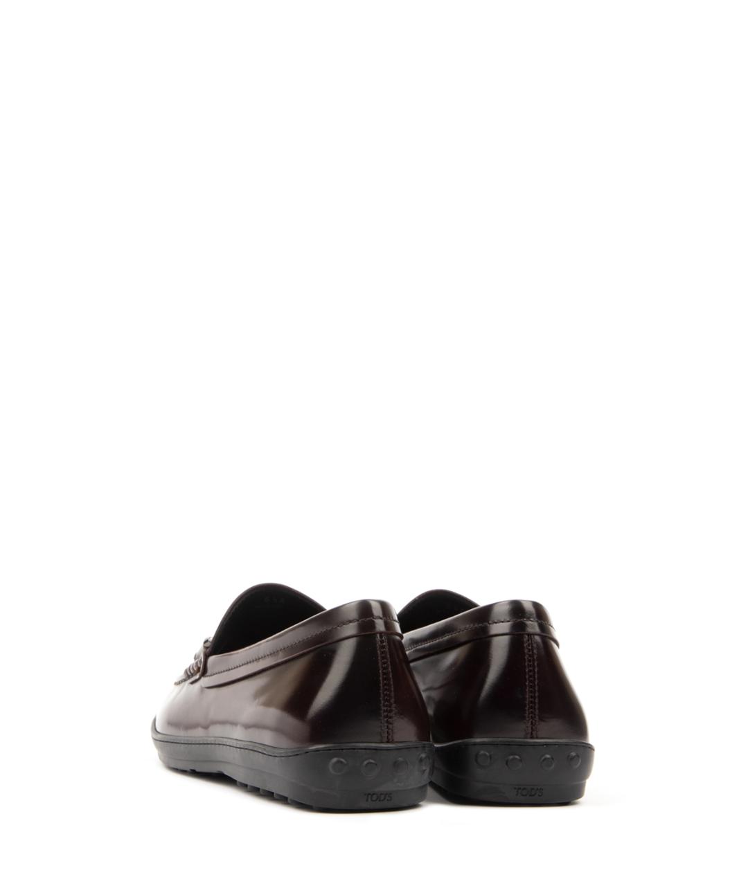 TOD'S Бордовые лоферы, фото 3