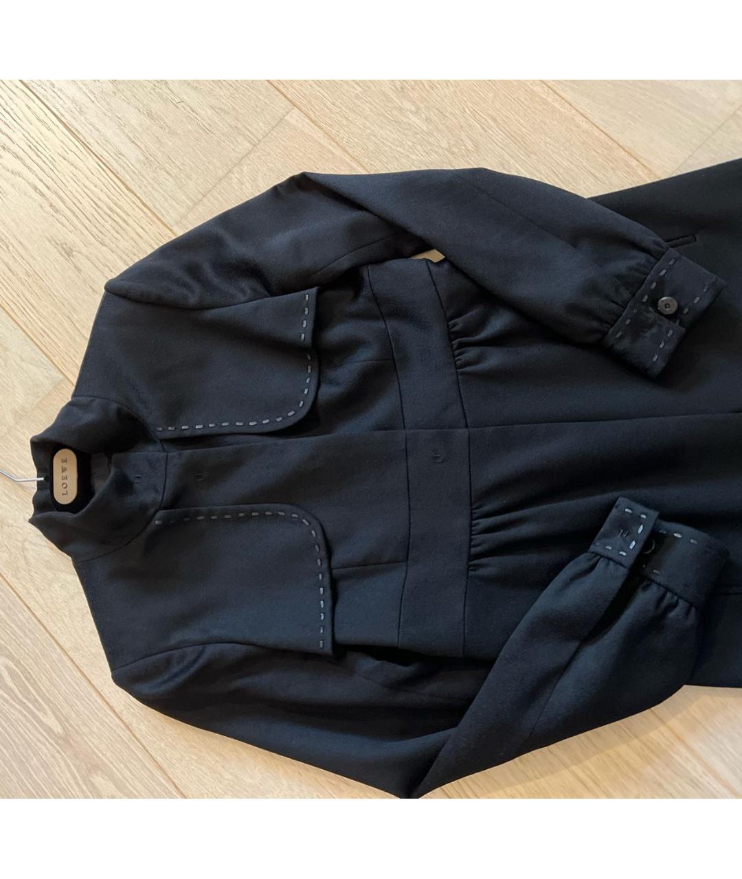 LOEWE Черное кашемировое пальто, фото 7