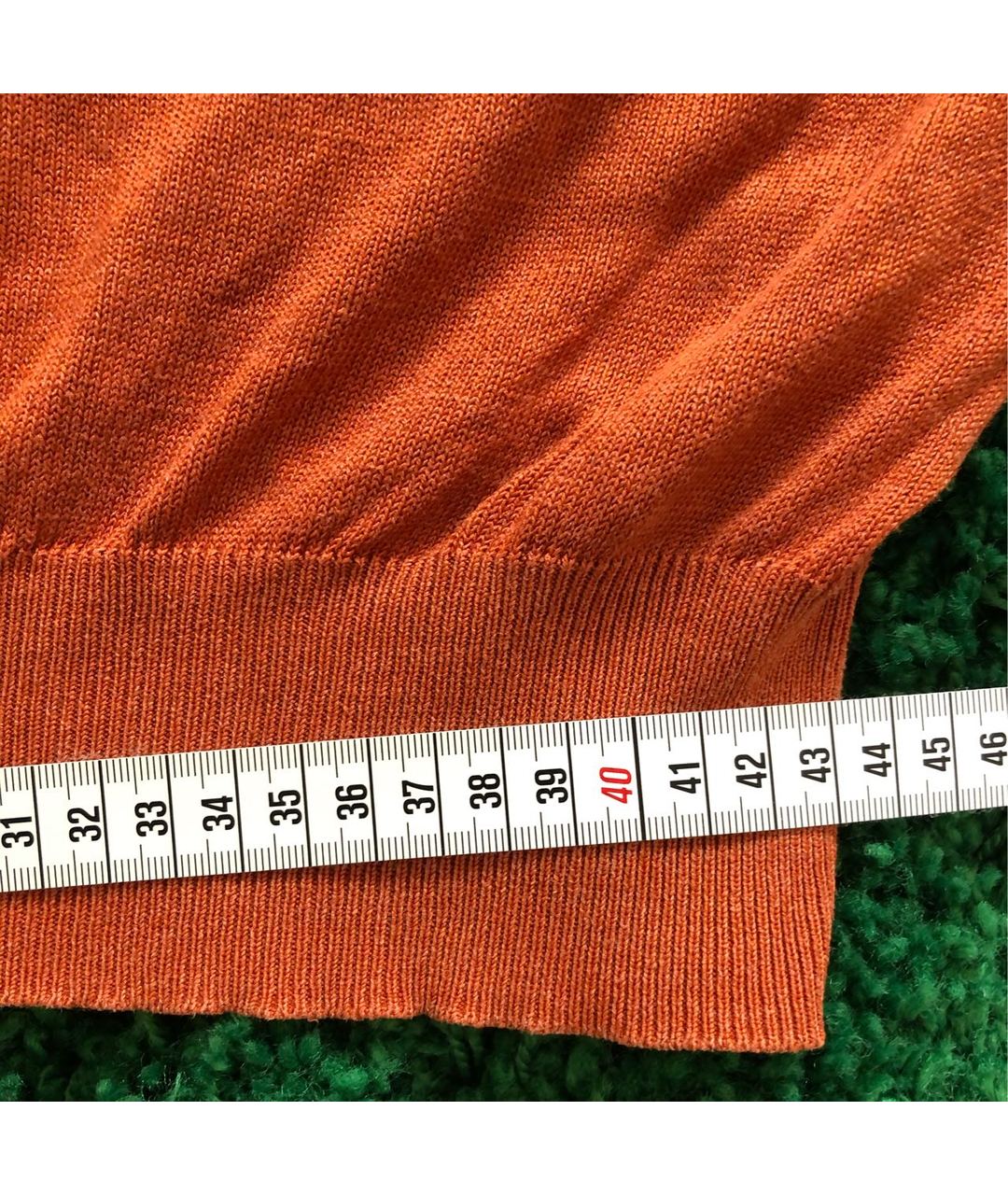 LORO PIANA Оранжевый шелковый джемпер / свитер, фото 7
