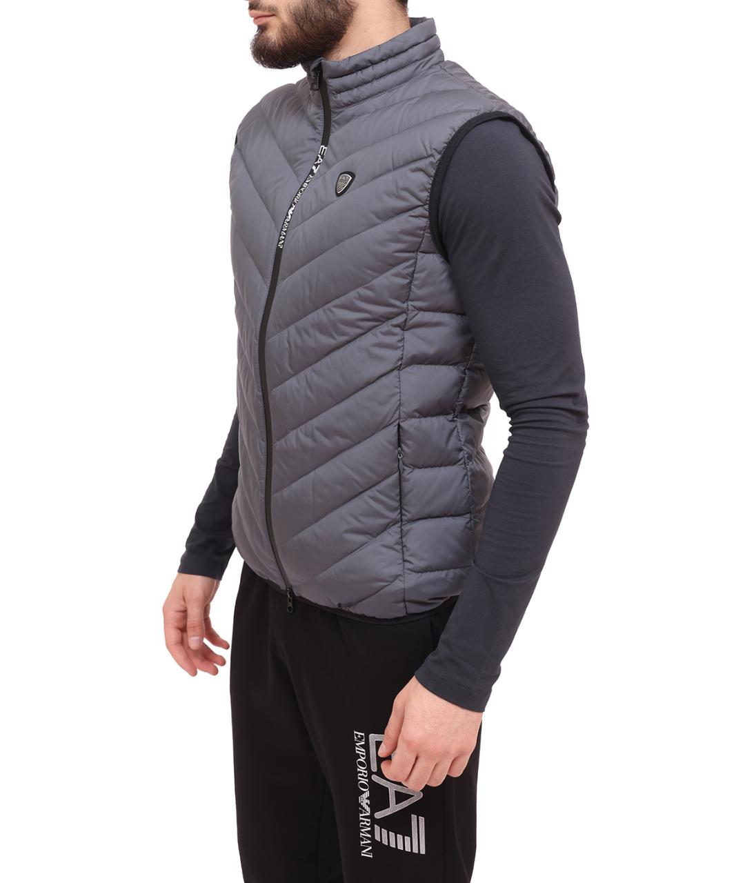 EMPORIO ARMANI Серый жилет, фото 2
