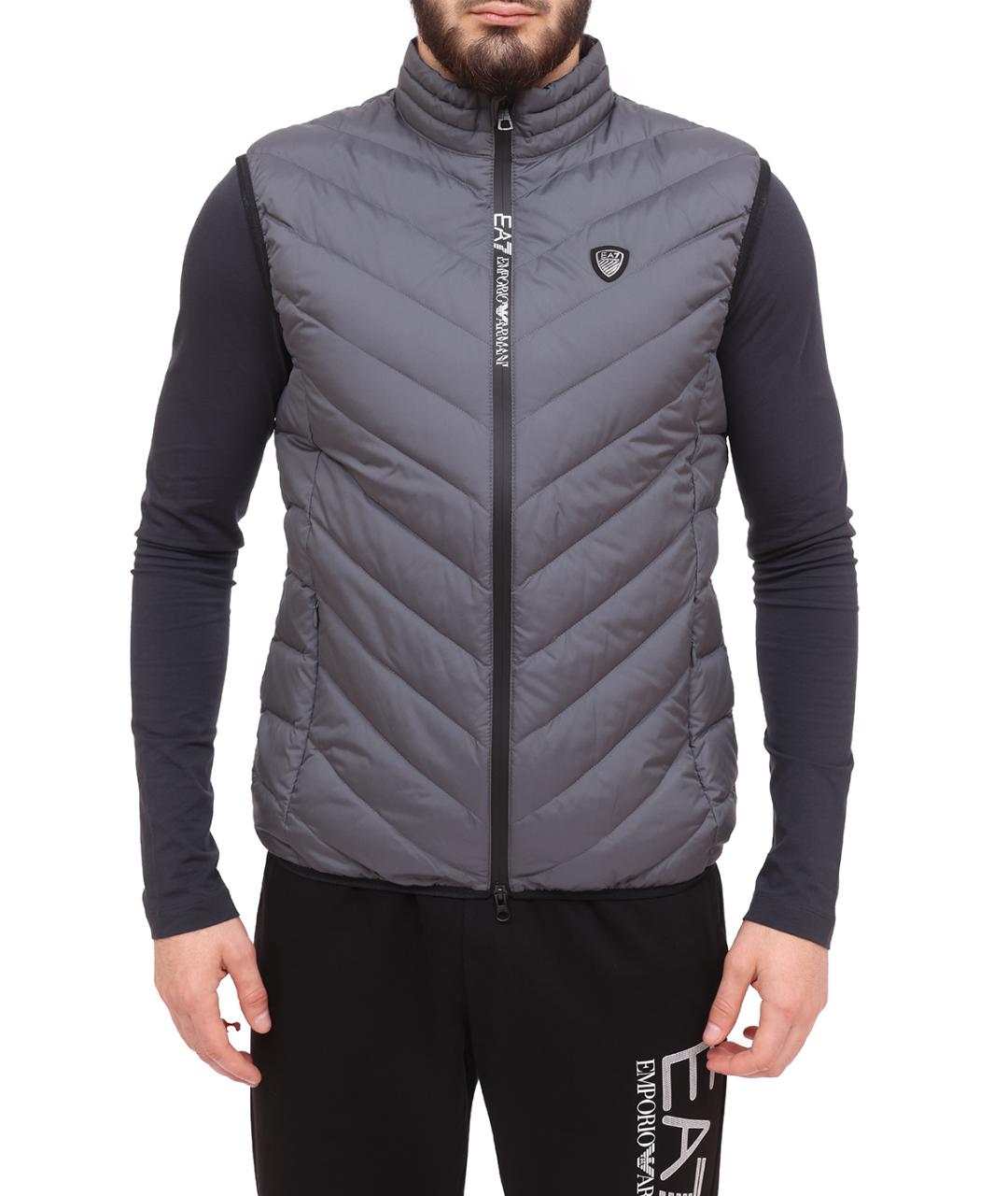 EMPORIO ARMANI Серый жилет, фото 5