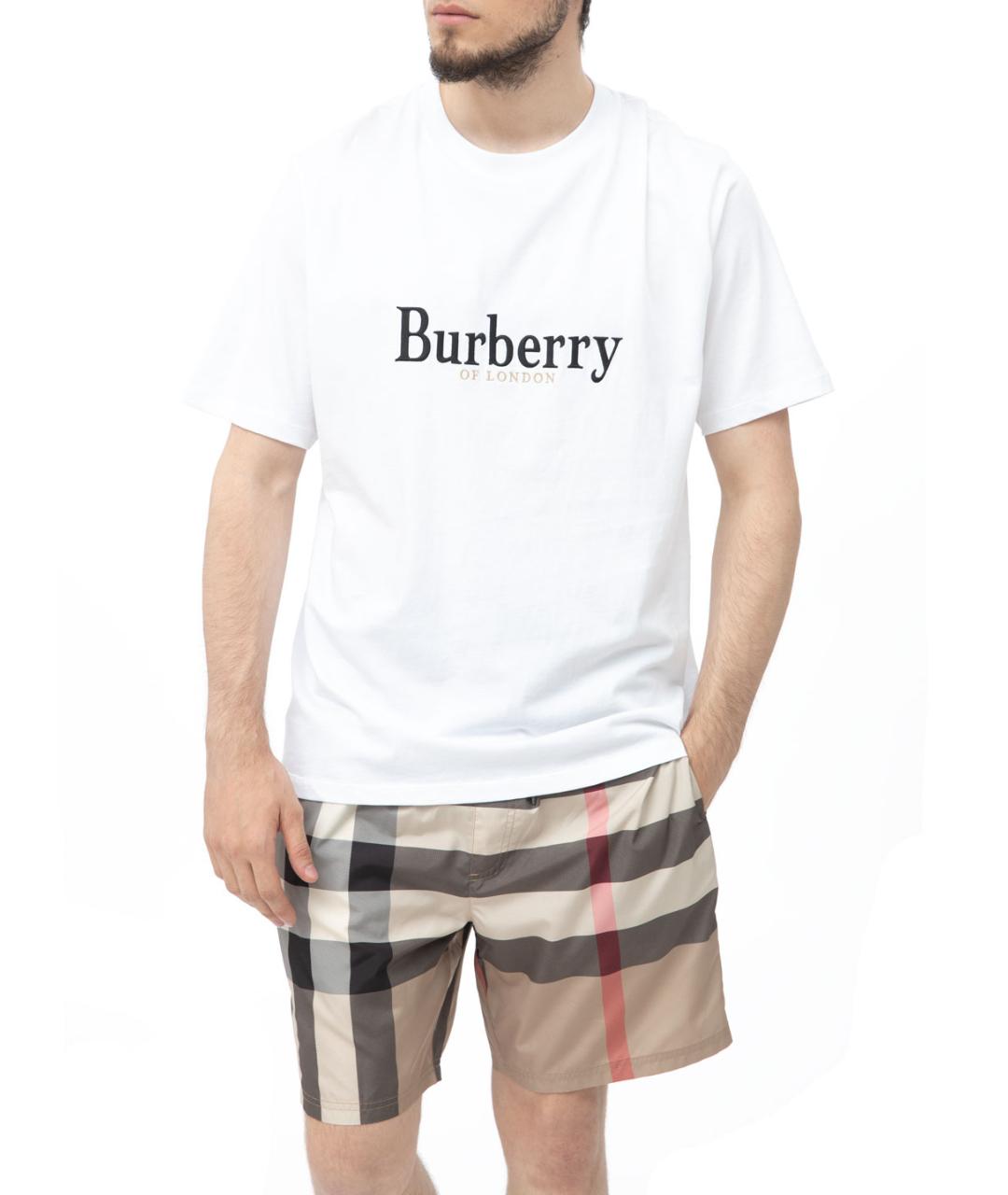 BURBERRY Бежевые шорты, фото 5