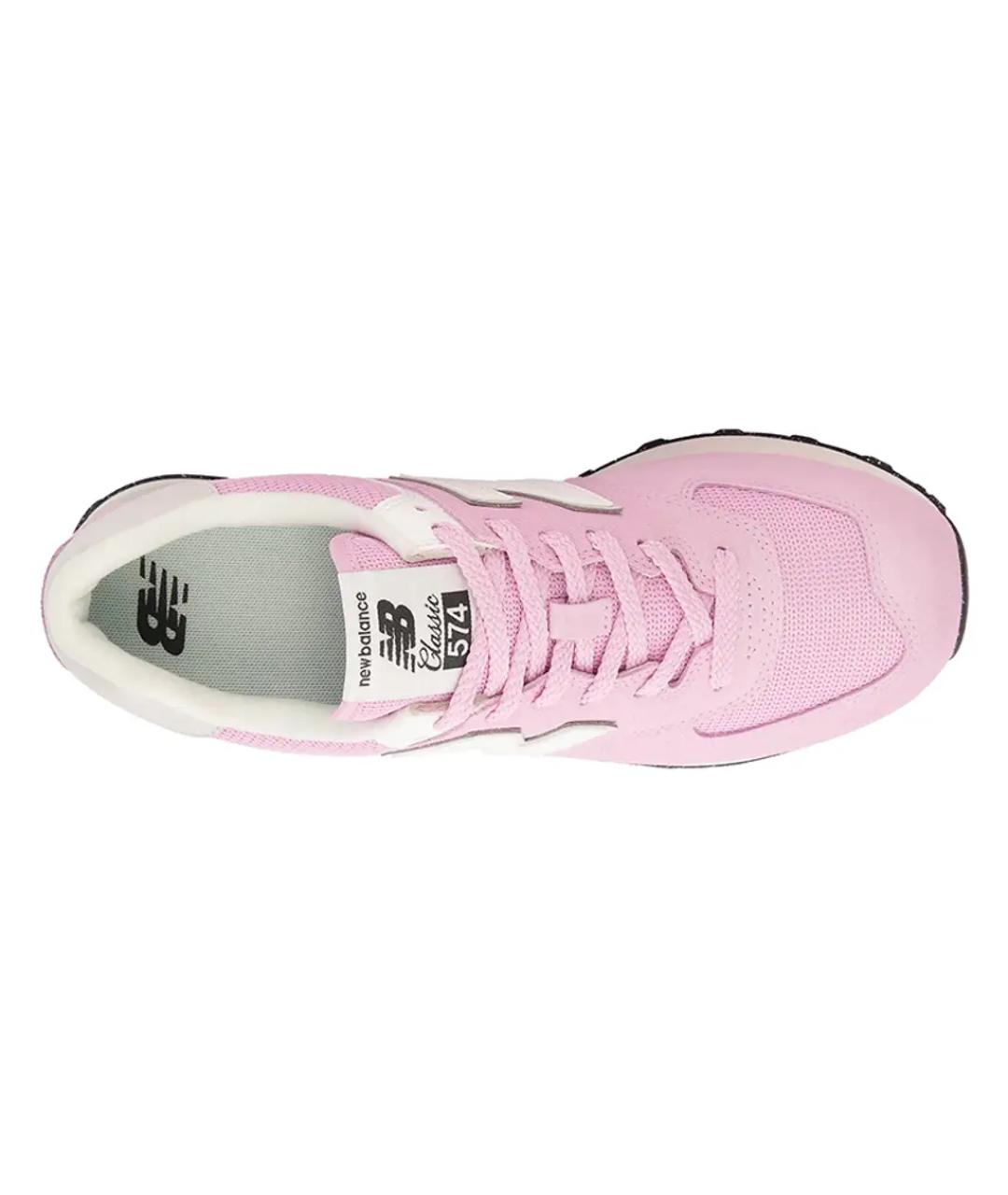 NEW BALANCE Розовые замшевые кроссовки, фото 5