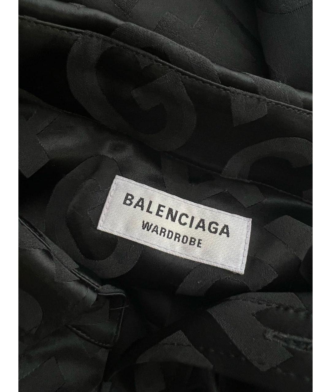 BALENCIAGA Черное вискозное повседневное платье, фото 5