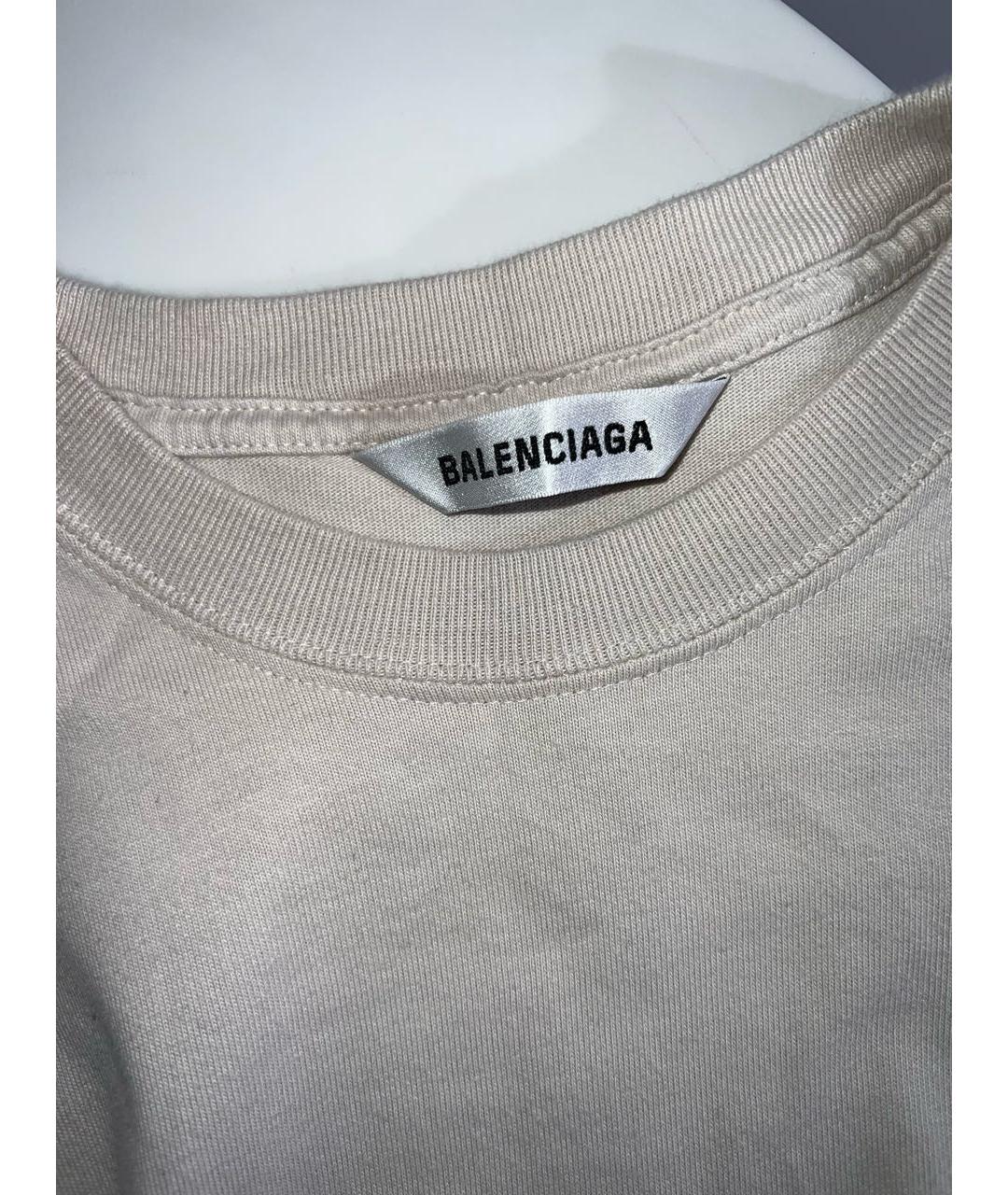 BALENCIAGA Бежевое хлопковое повседневное платье, фото 7