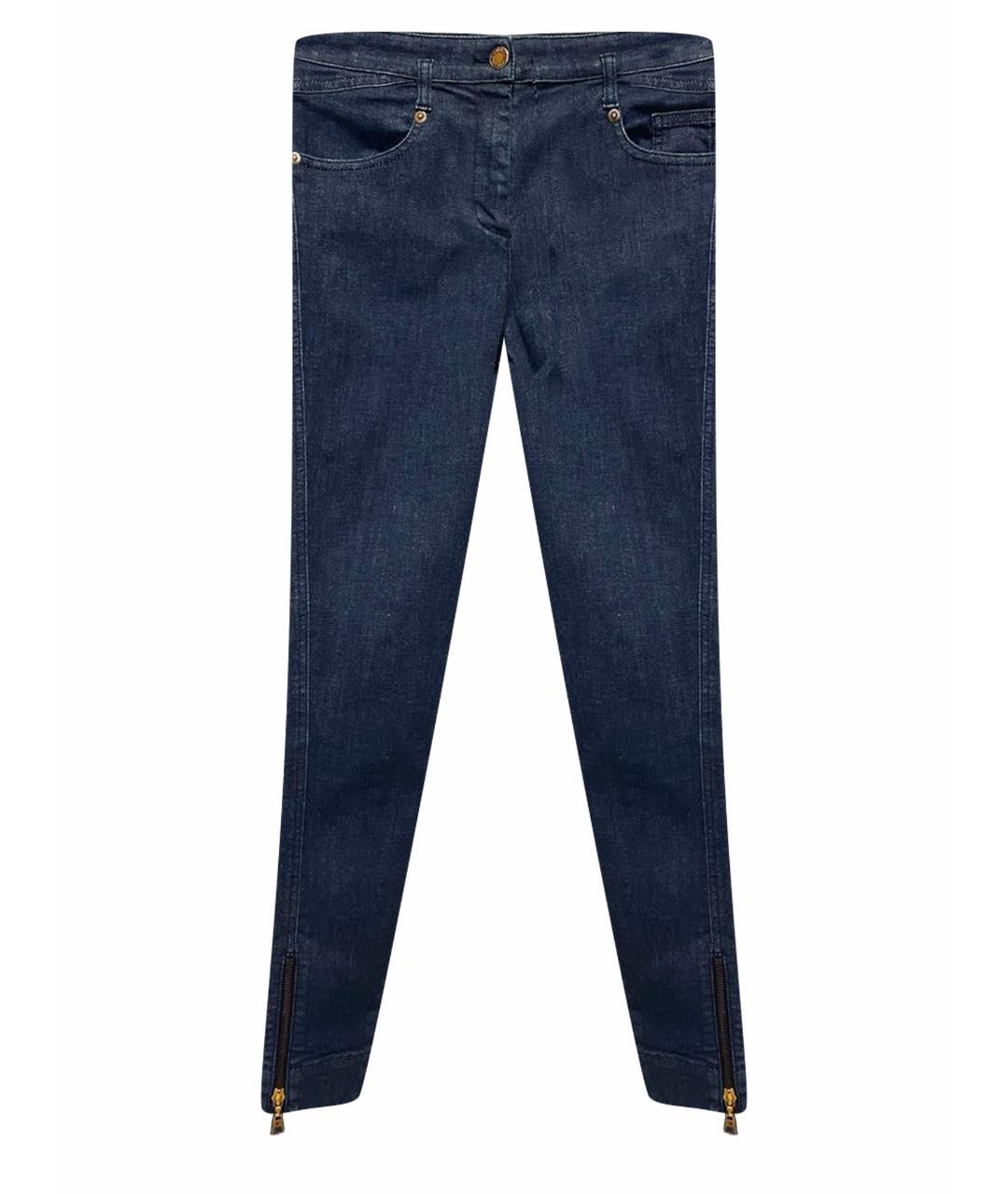 LOUIS VUITTON Синие хлопко-эластановые джинсы слим, фото 1