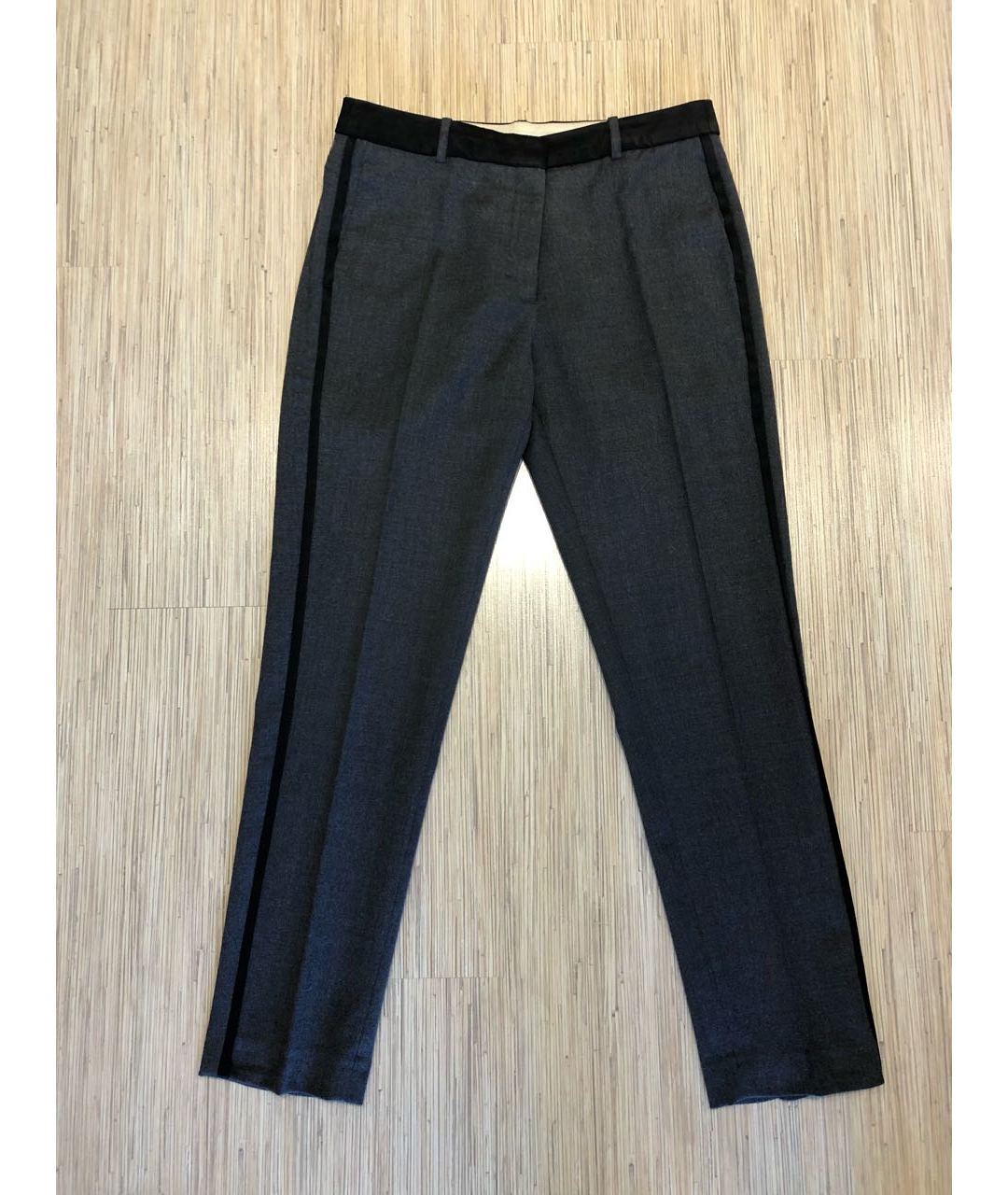 SANDRO Бежевые шерстяные прямые брюки, фото 5