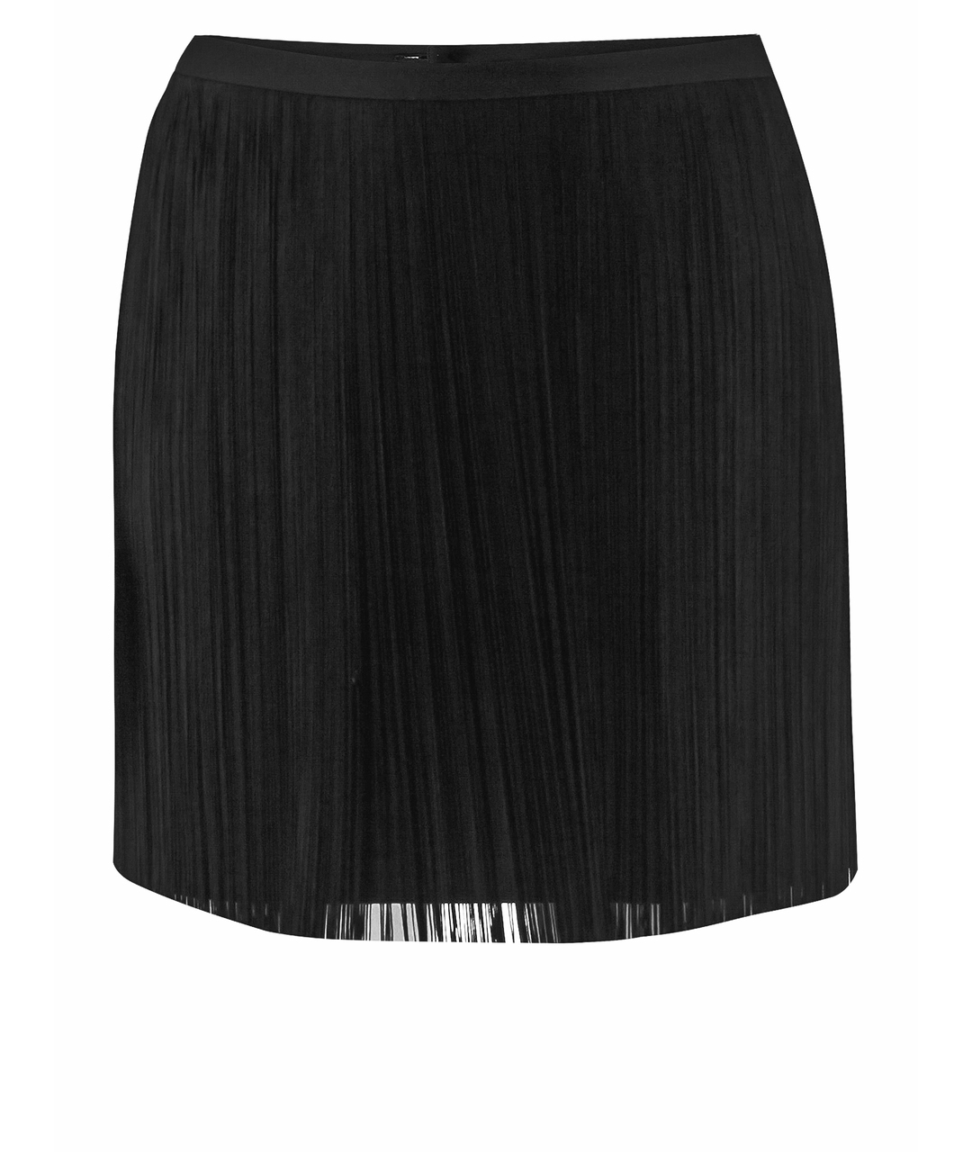 SAINT LAURENT Черная шерстяная юбка мини, фото 1