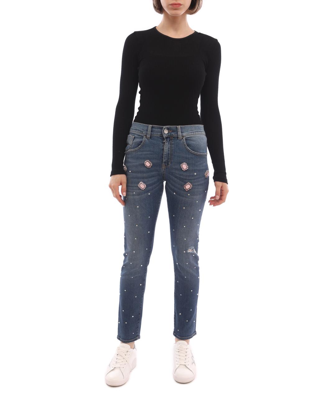 PINKO Синие джинсы слим, фото 3