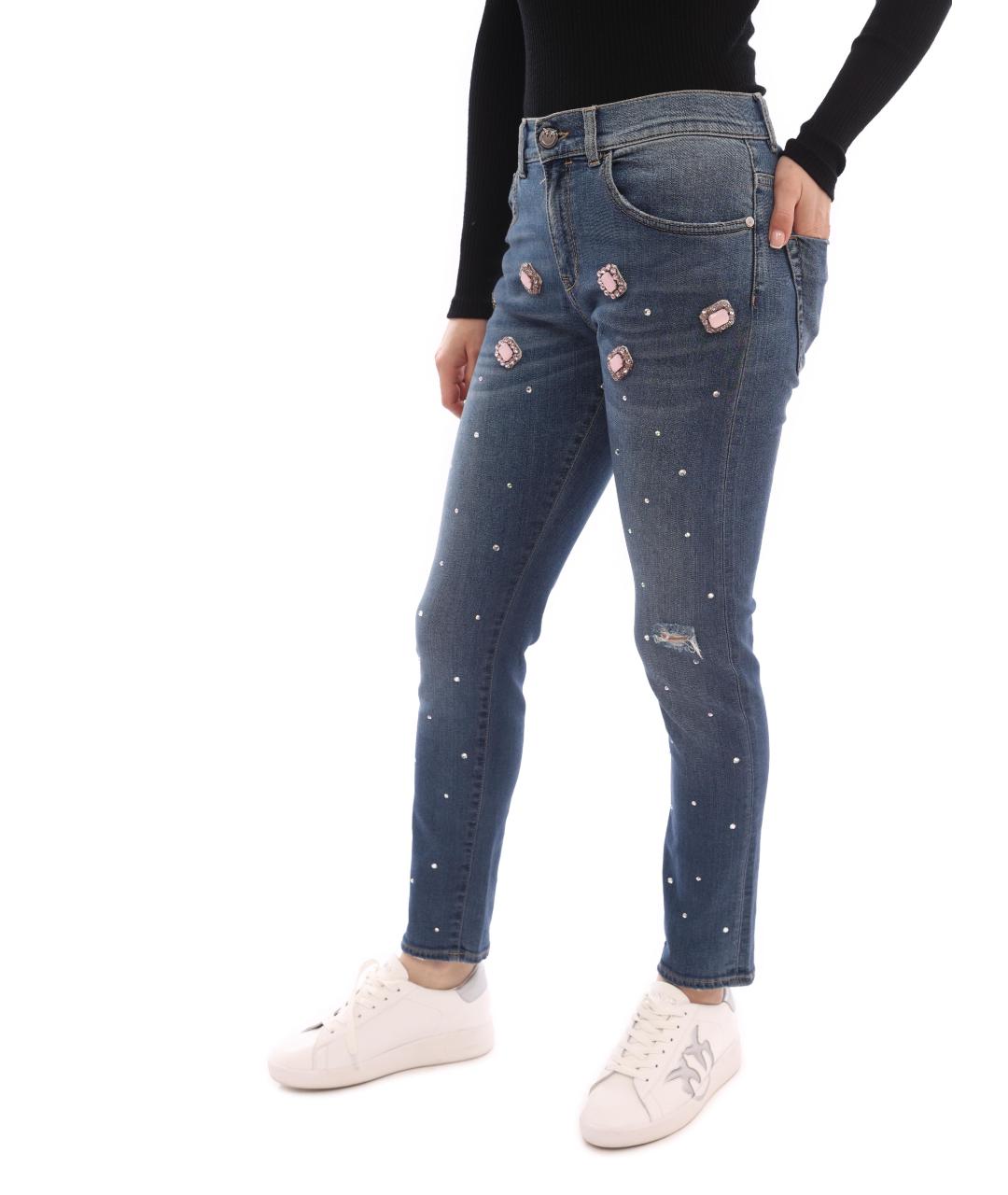 PINKO Синие джинсы слим, фото 2